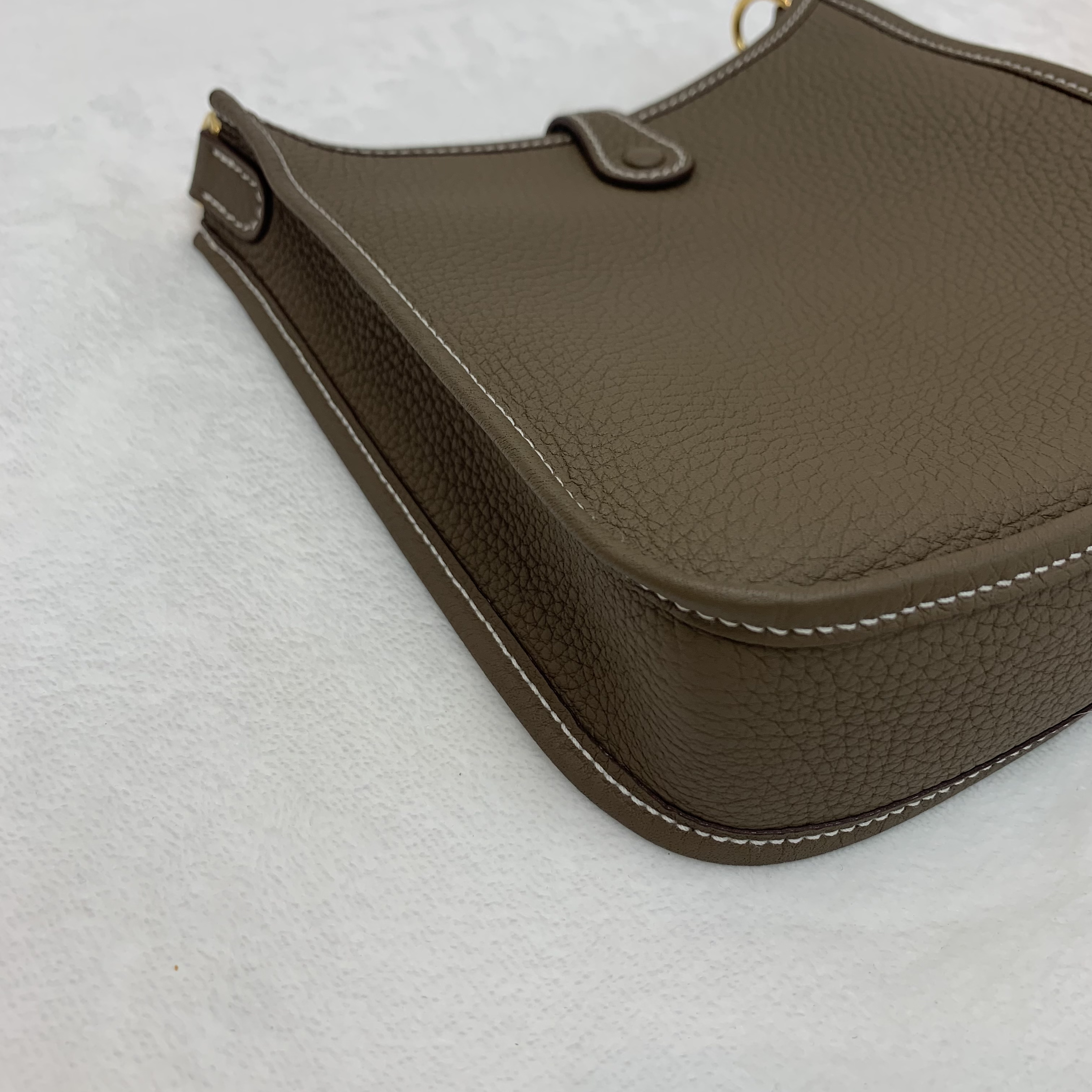 Full set閒置新Hermes Mini Evelyne 大象灰 K刻