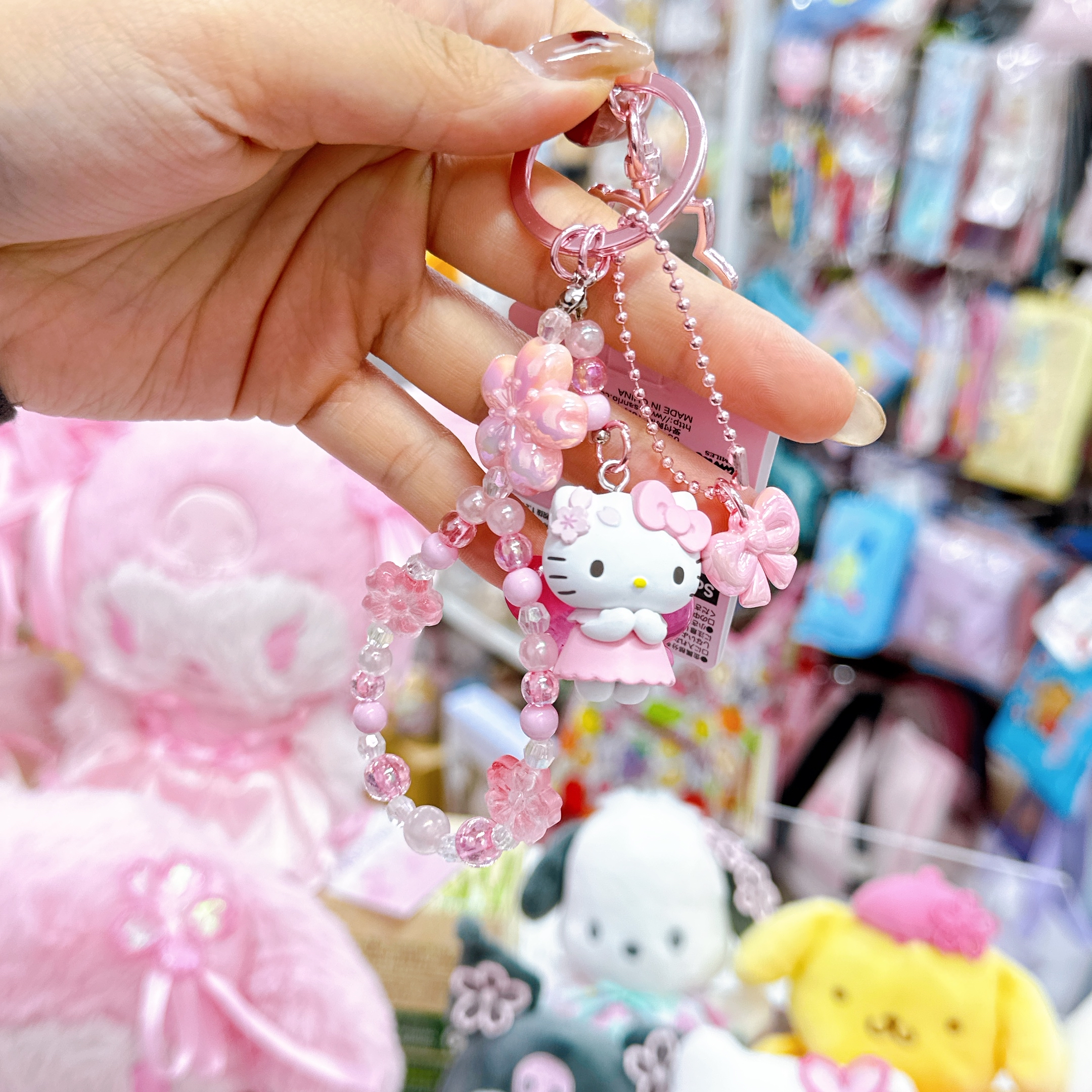 日本直送Sanrio 櫻花主題系列鎖匙扣