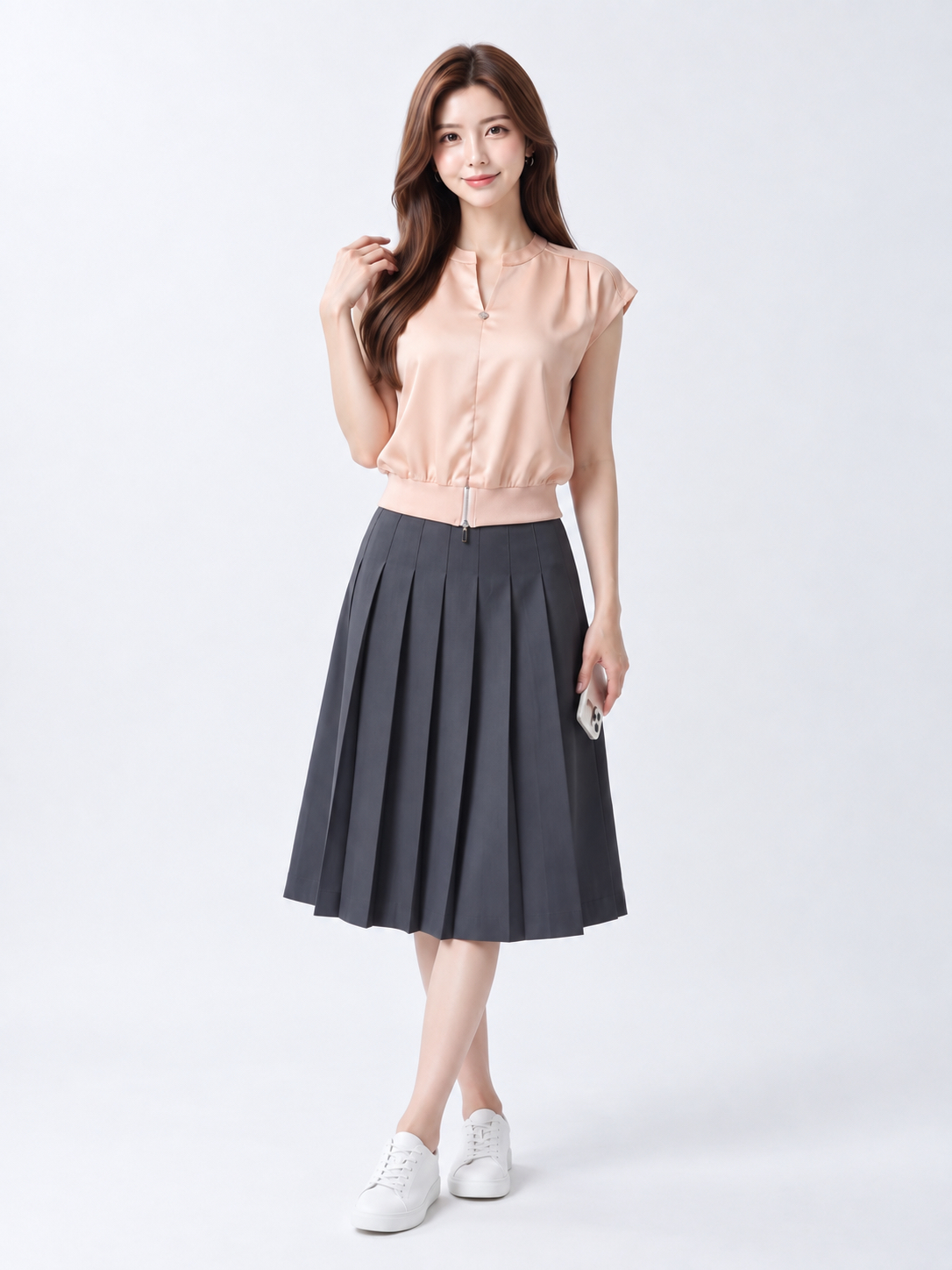 2159BB Emerald Soft Hem Blouse
