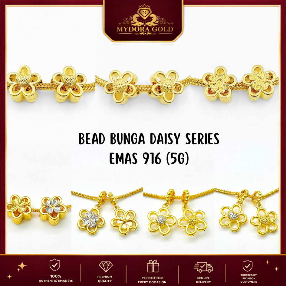 MYDORA Bead Bunga Daisy Series (5G) l EMAS 916/22K
