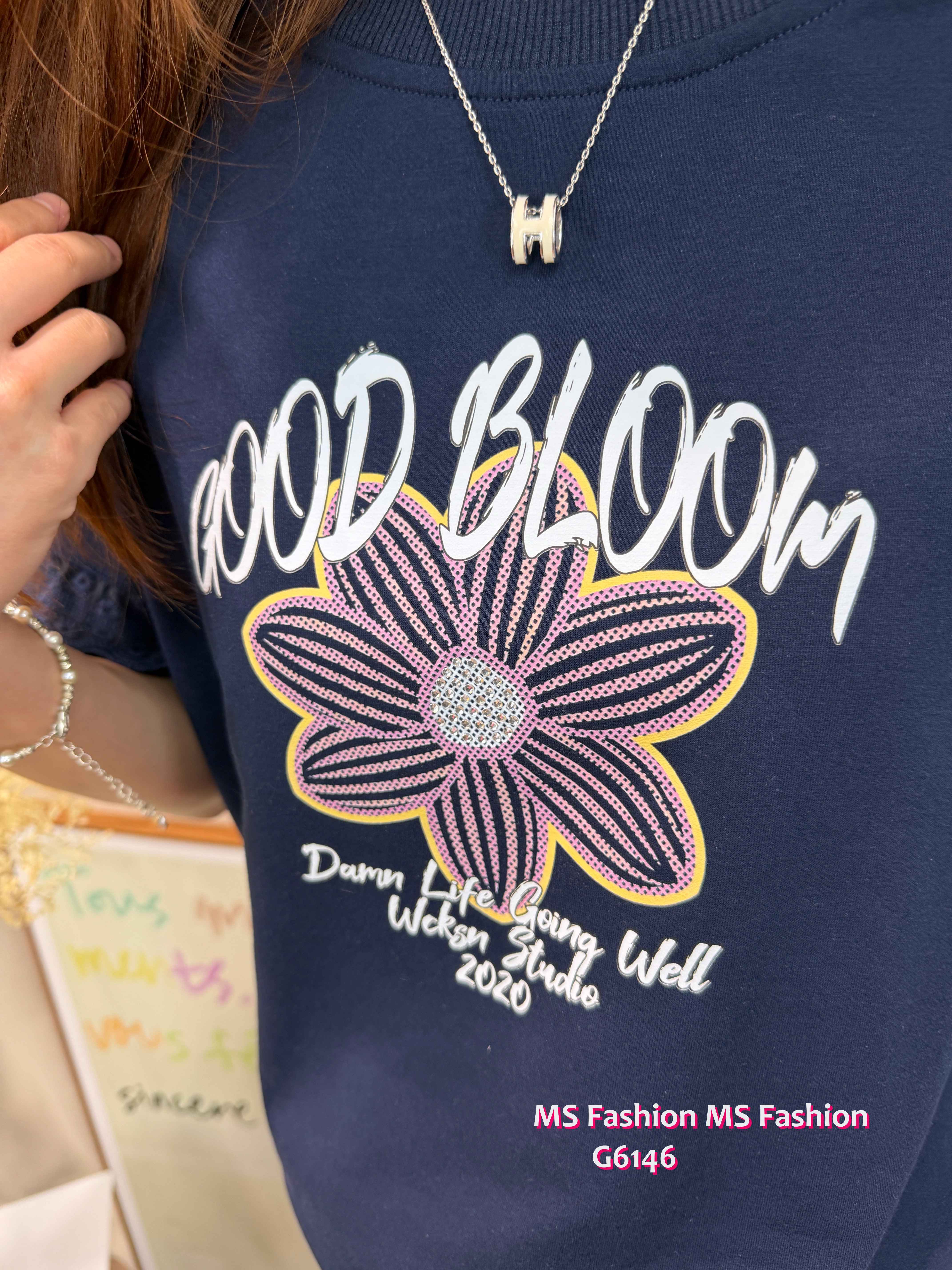 G6146 韓國🇰🇷花花字母top