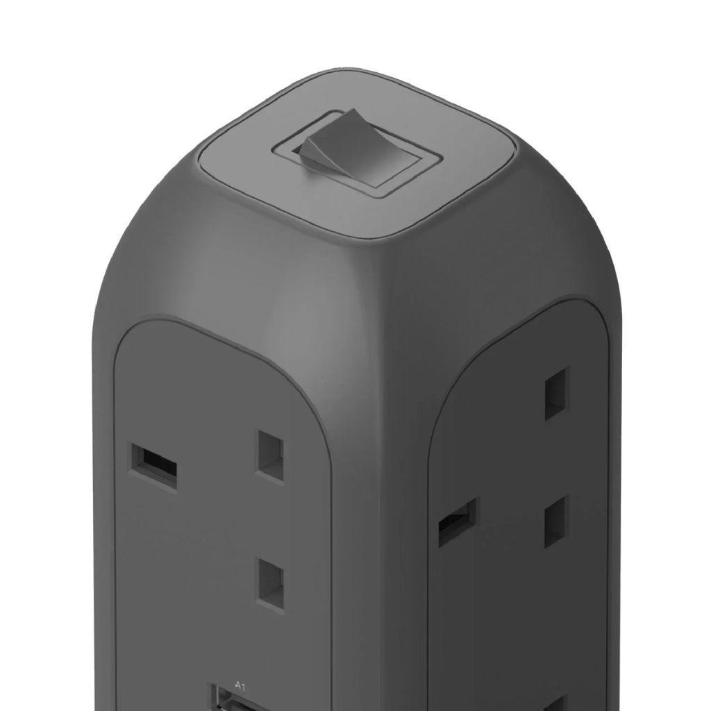 MOMAX 1‑Plug PD35W 7位拖板 US18A｜PD 快充・7 插位・過載保護・家居/辦公必備拖板｜香港行貨