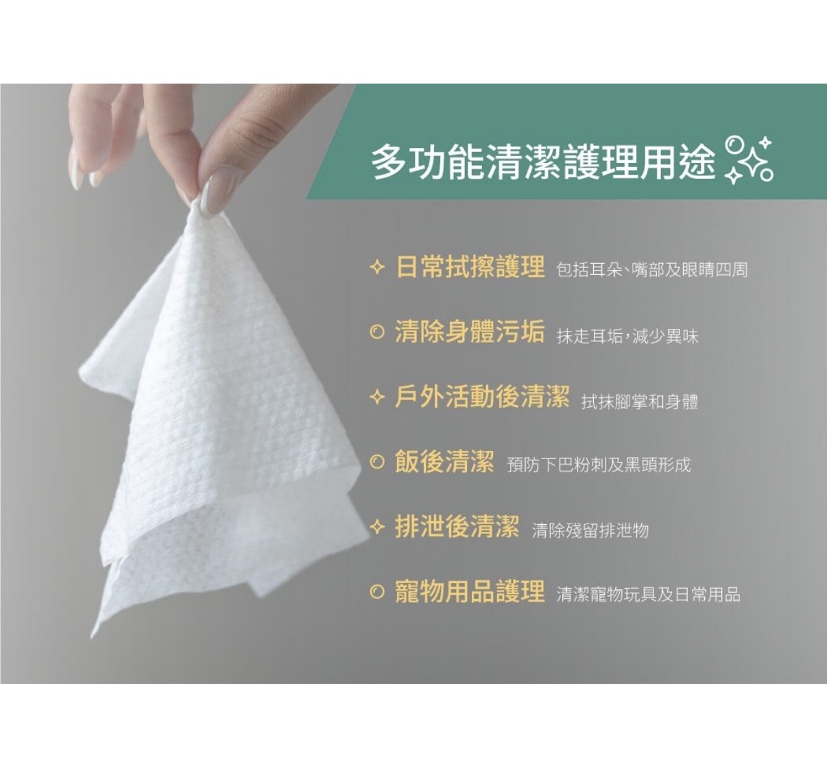 （貓狗可用） Nurture Pro AG+ 銀離子寵物親膚消毒濕紙巾 - 10片裝