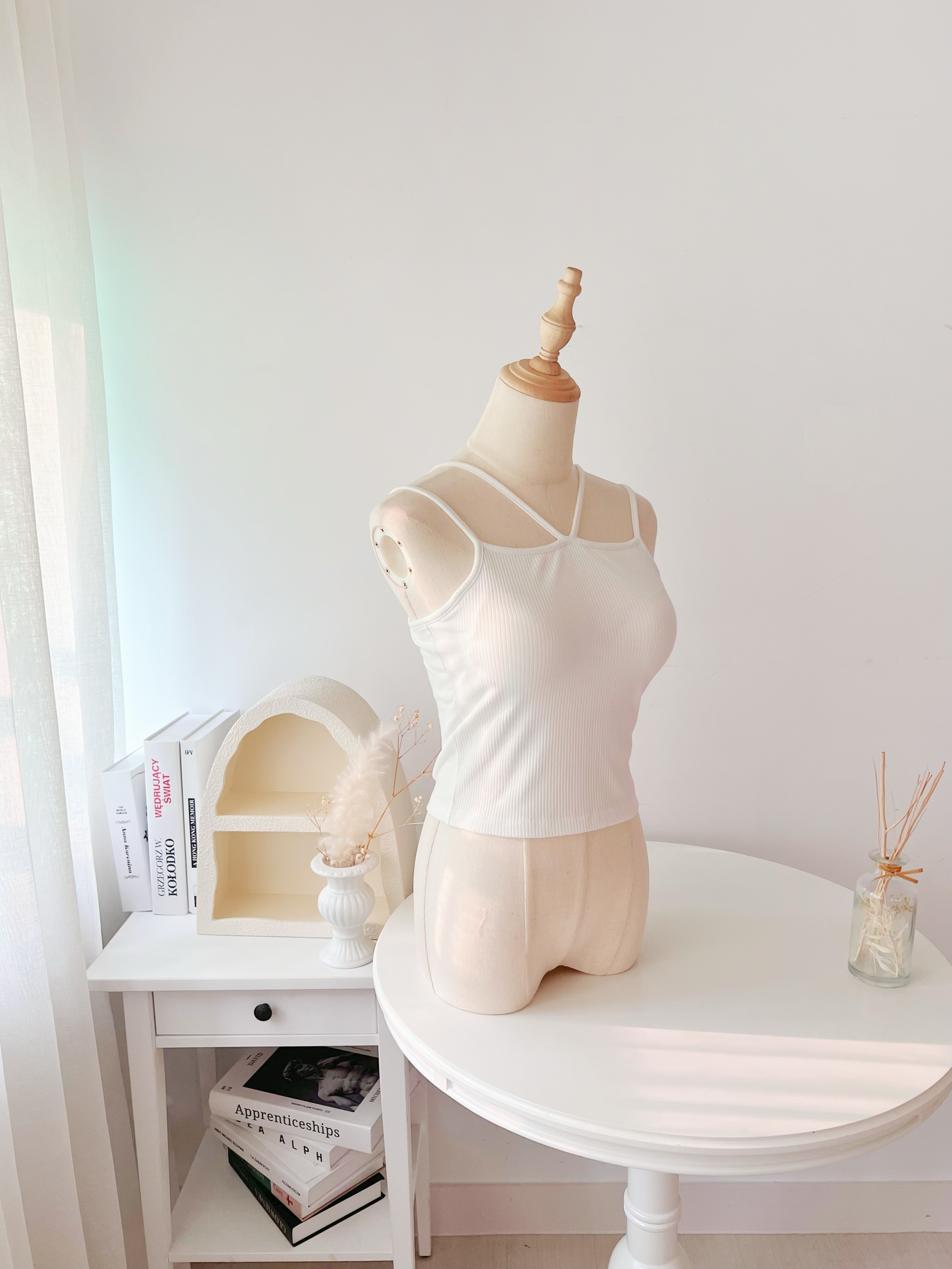 W吊帶胸墊吊背心(JP)361174