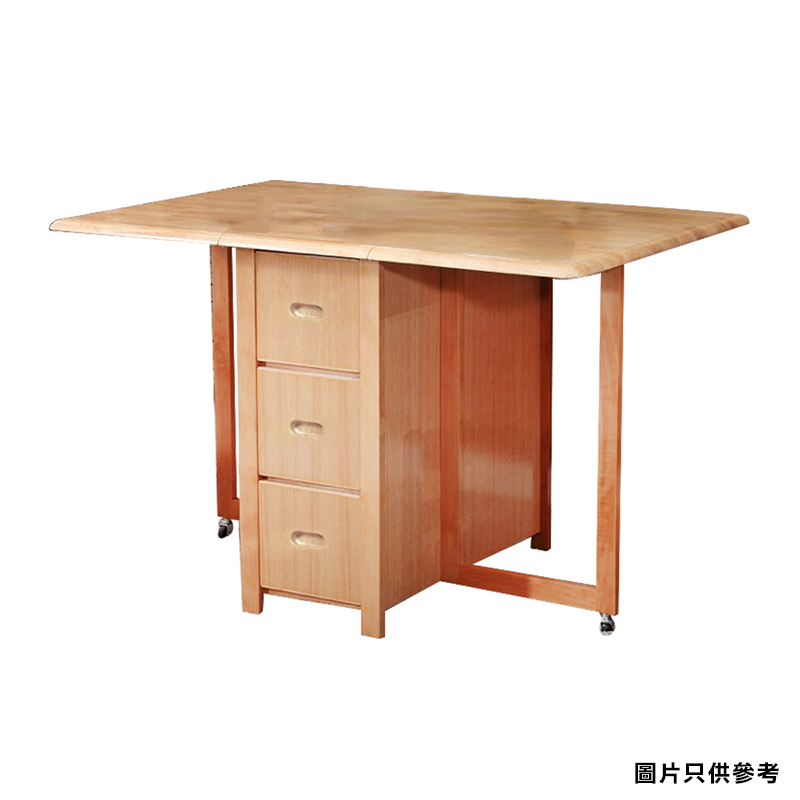 00F35/48"實木六桶多用雙翼餐檯