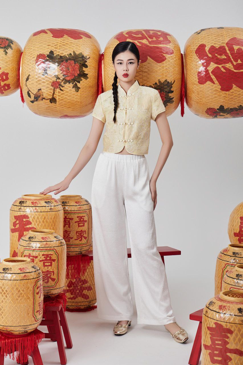 塑胶头柔软长裤 1608