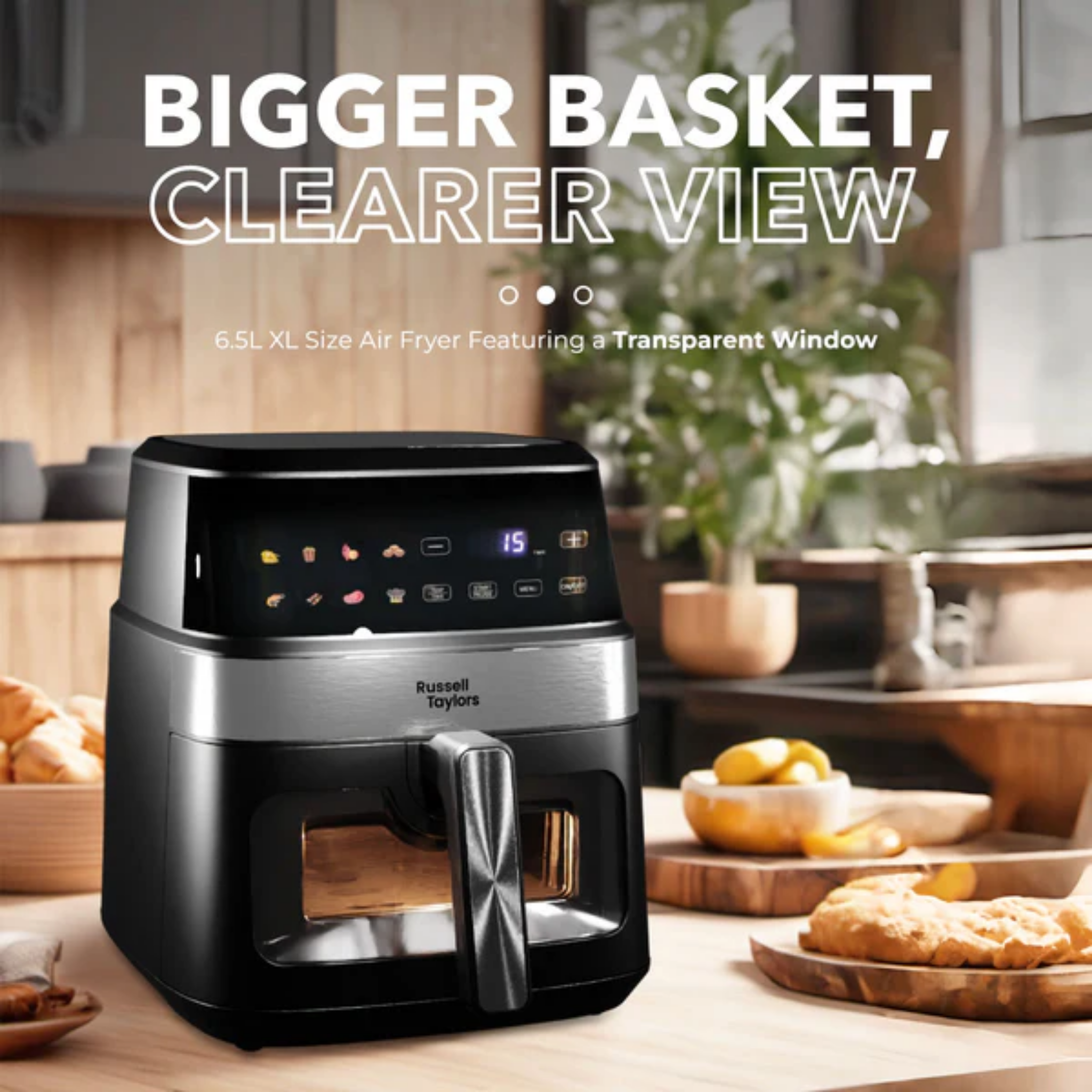 Russell Taylors 6.5L Window Digital Air Fryer (Z7)