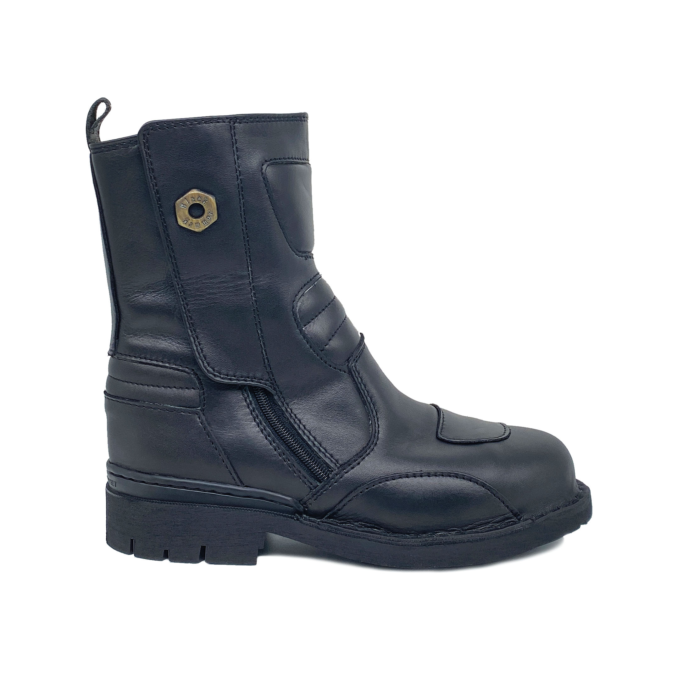 Black Hammer 4000 Series High Cut With Double Zip Black BH 4884 Kasut Keselamatan