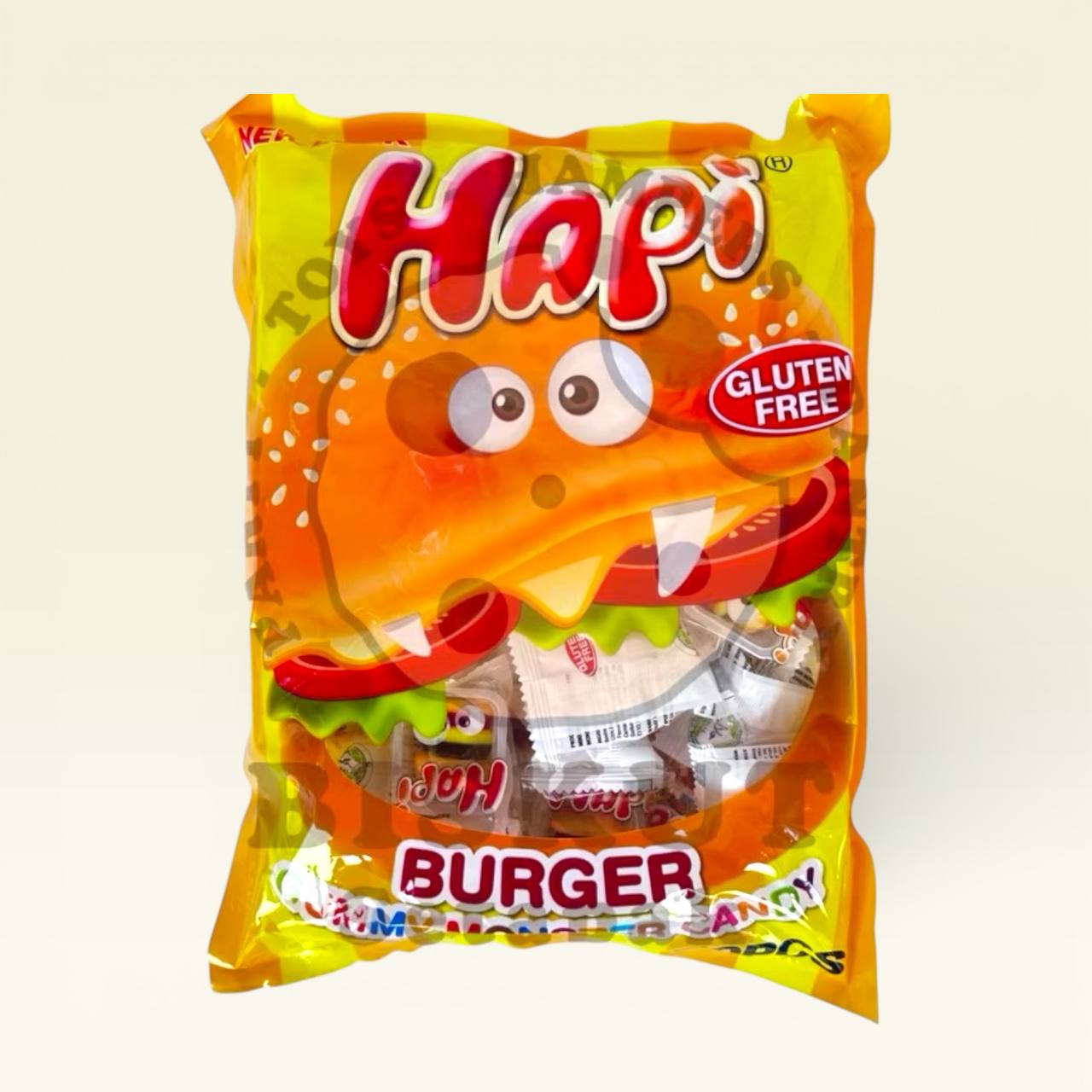 (REPACKING) 10pcs Burger Gummy soft gula [Seahorse / Deardada]