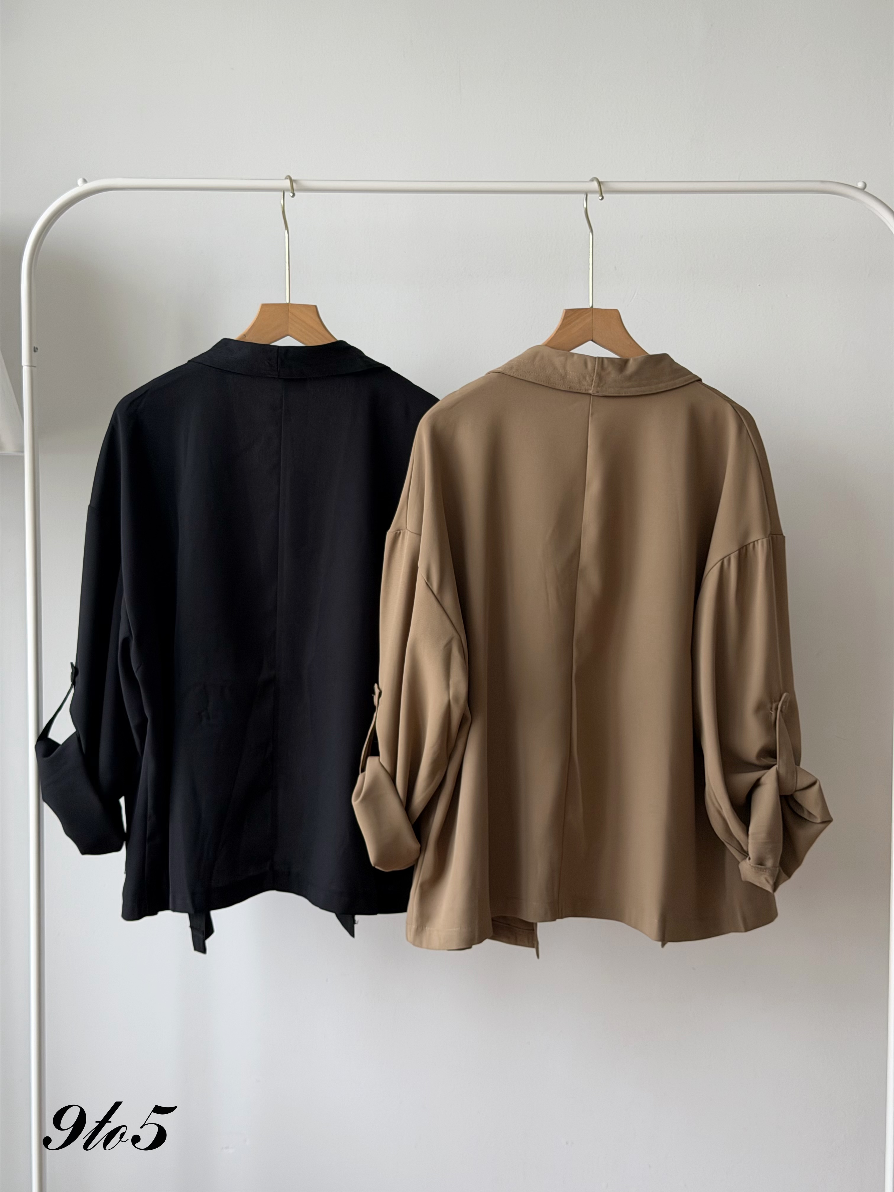T4479 Long Sleeve Oversized Blazer - 4 Colors 