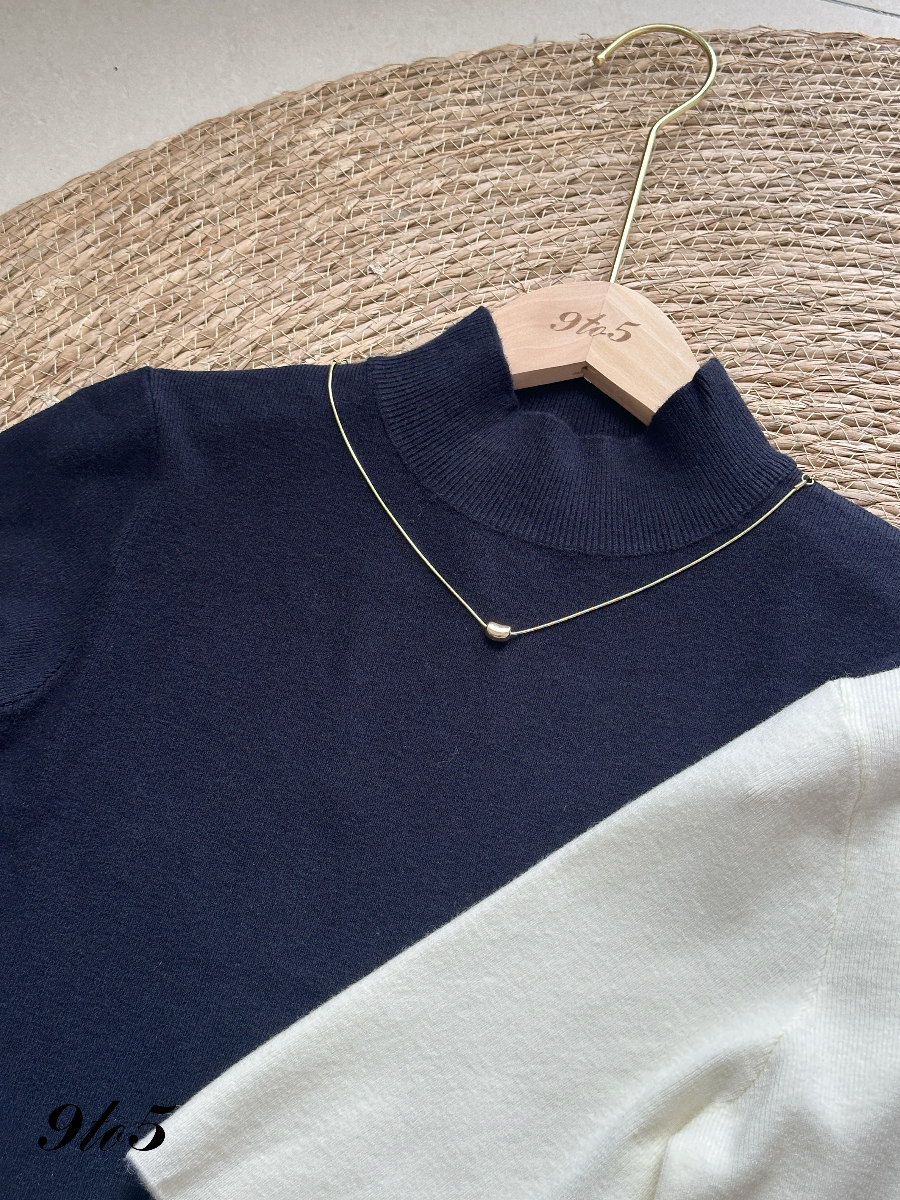 T4250 Mock Neck Half Sleeve Top - 4 Colors 