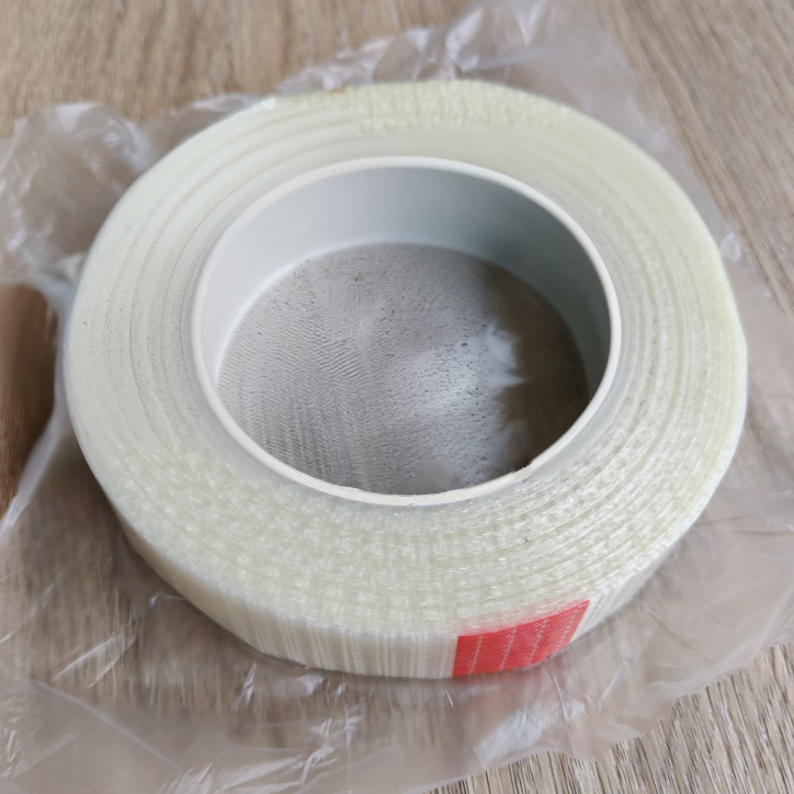 Filament Adhesive Tape / Cross Gridding fiber tape with Adhesive [25mm & 50mm x  50metre long per roll]