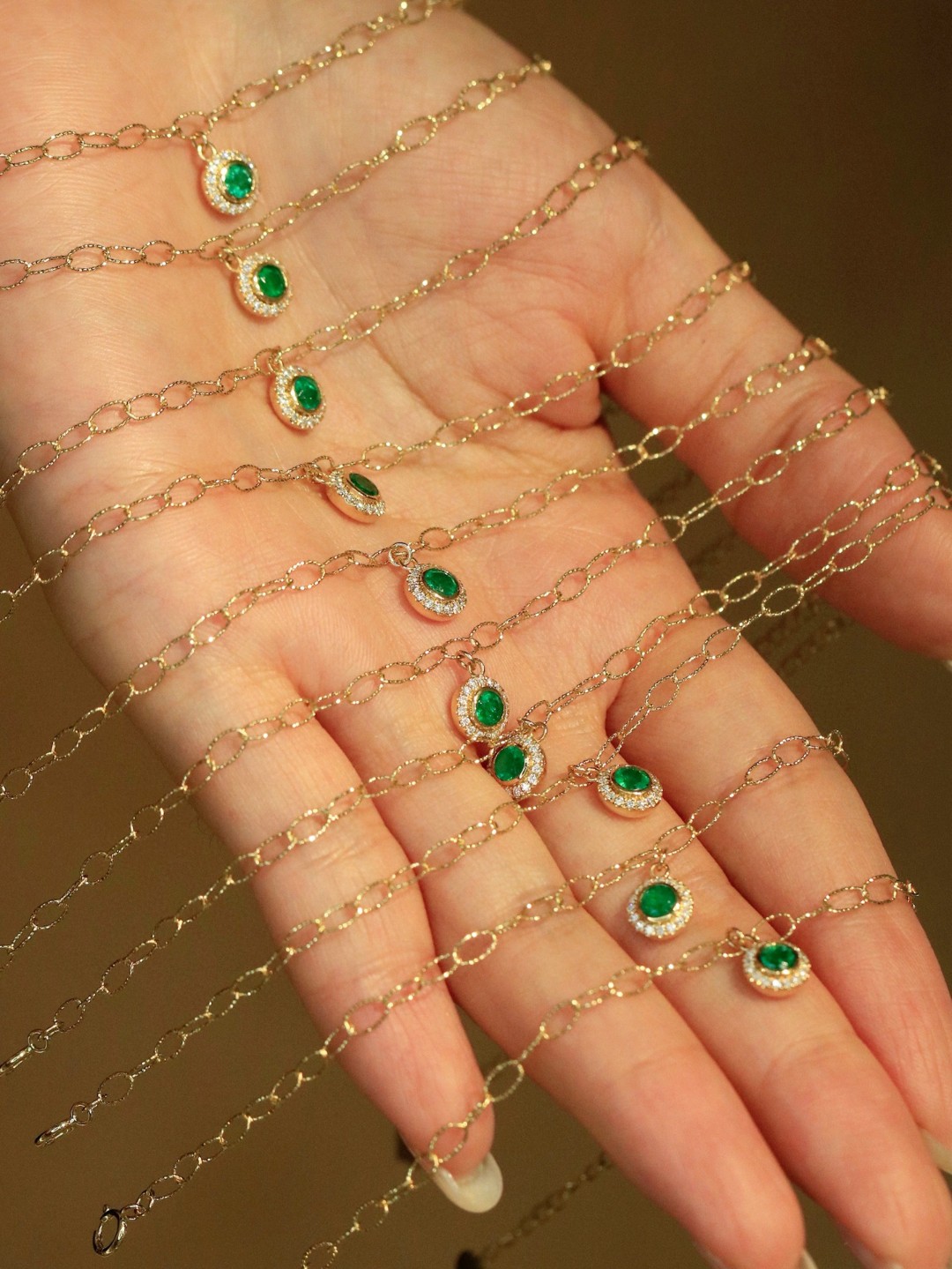18K Emerald Diamond Bracelet 