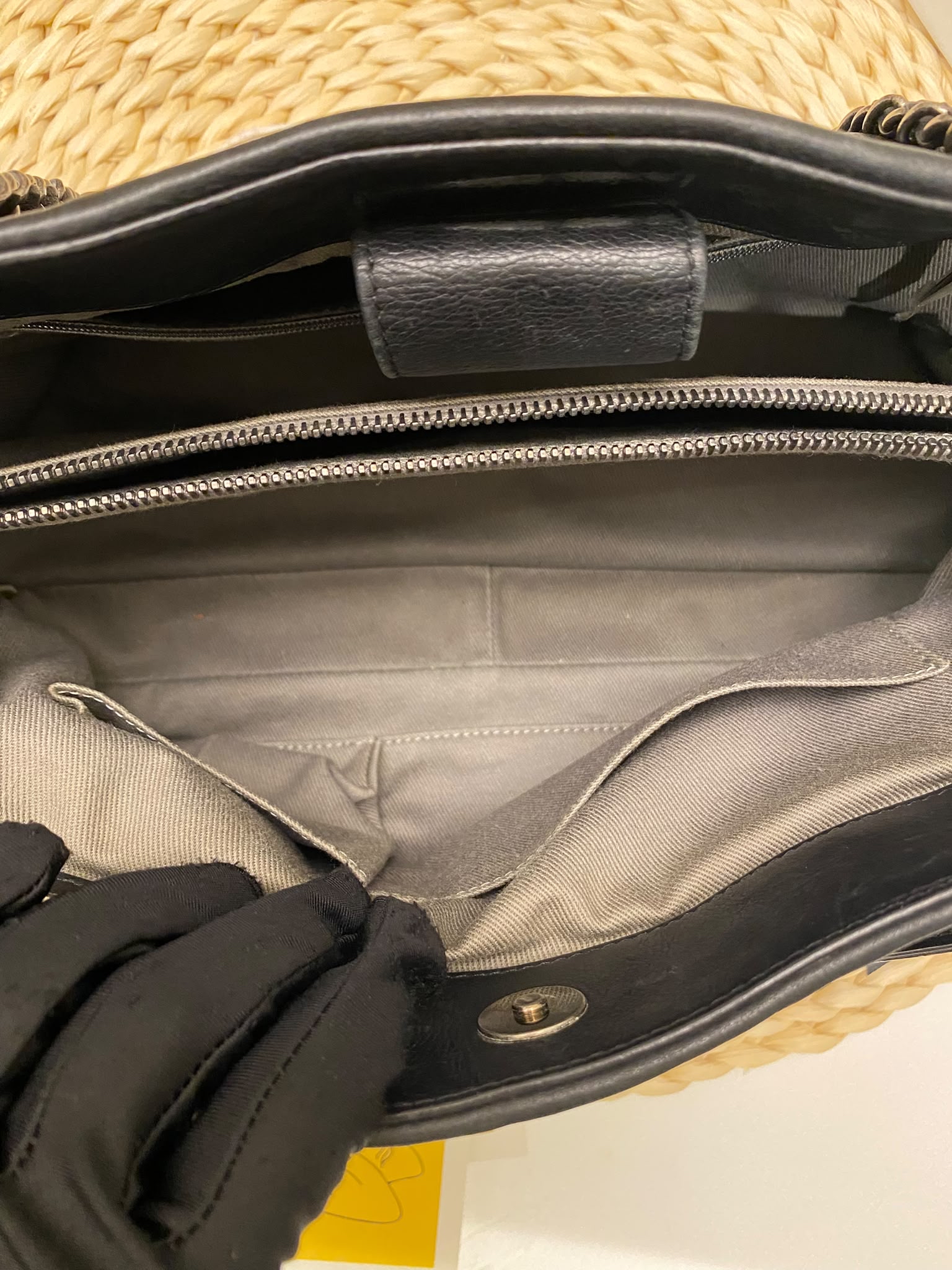 Chanel Quilted Crumpled Calfskin Tote Bag