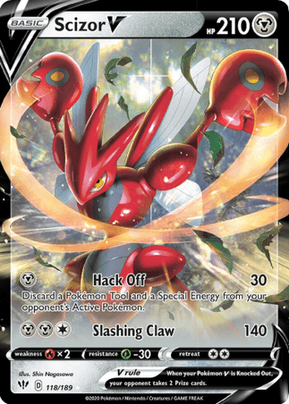 Pokemon TCG Darkness Ablaze - Scizor V-118/189