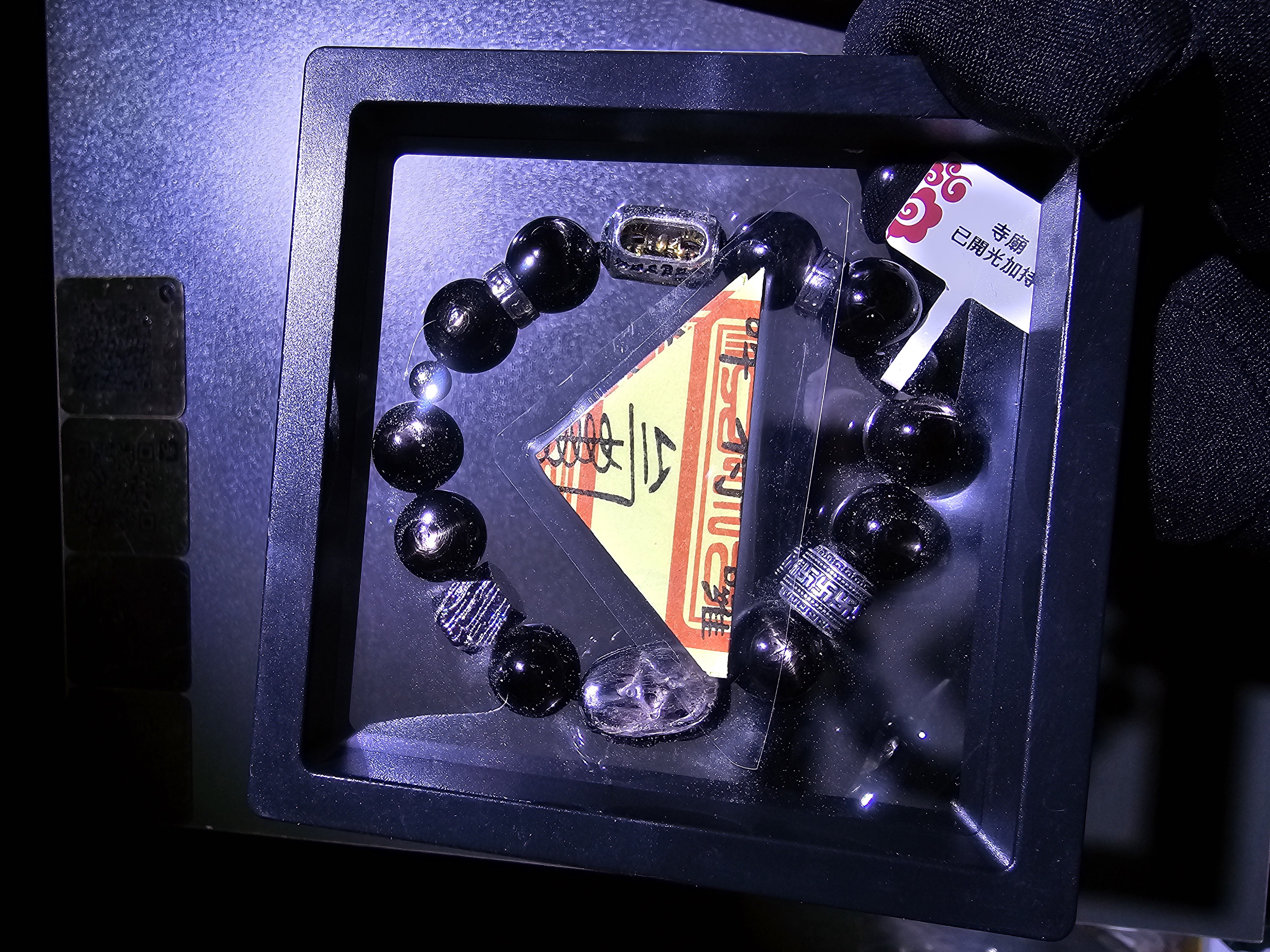 (已開光加持)(極度招財)(5.0) 貔貅天鐵萬字順筒珠+轉運珠金運石手串 13.5+mm (No.PUT761)