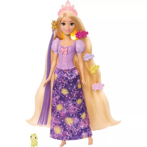 正版 Disney Princess Rapunzel 長髮公主樂佩魔法發光長髮公仔 造型梳髮玩具