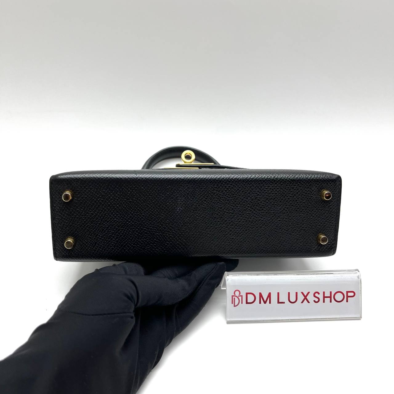Hermes Mini Kelly II Black GHW (Stamp C)