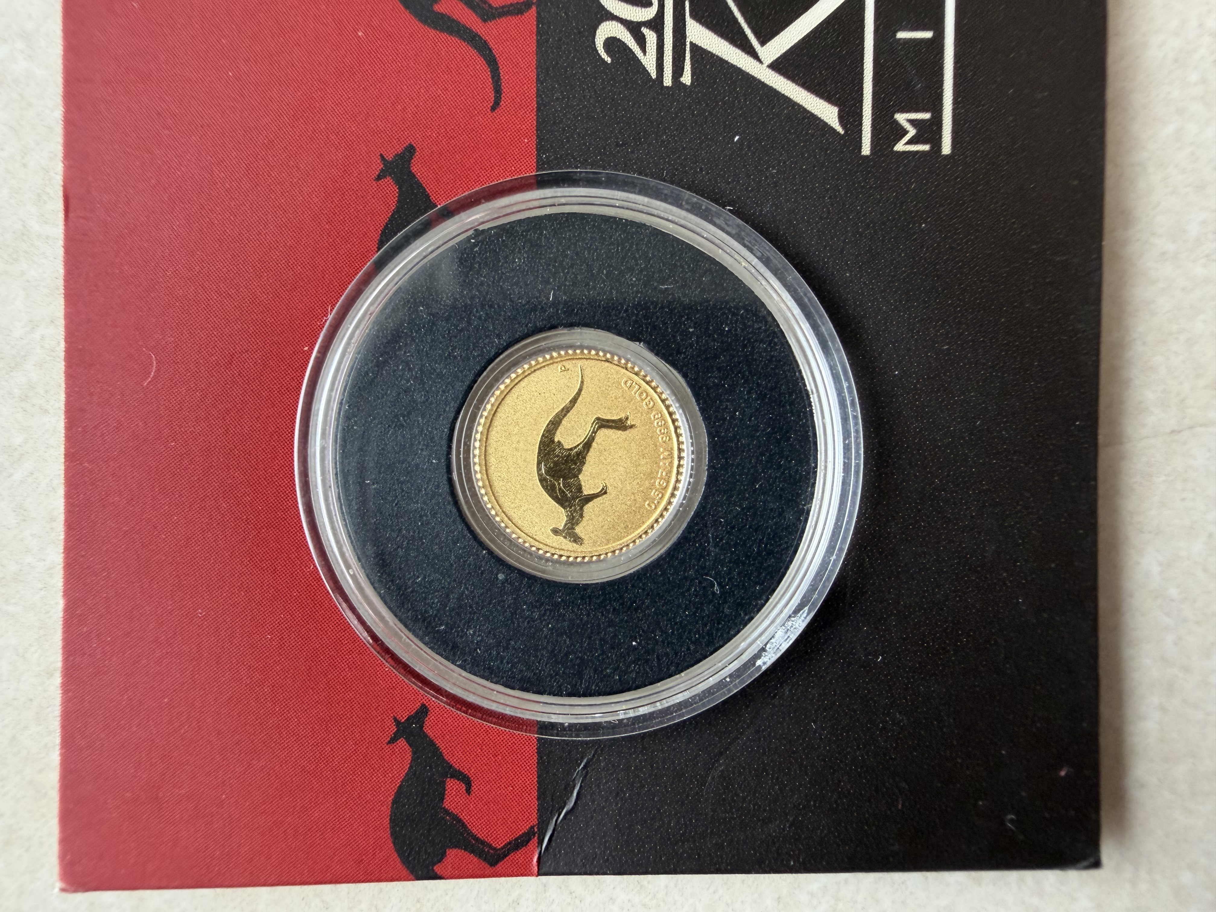 PERTH MINT 2015 0.5g Kangaroo 🇦🇺 Aus Fine Gold Coin Emas 999.9 (Mini Roo) 袋鼠币
