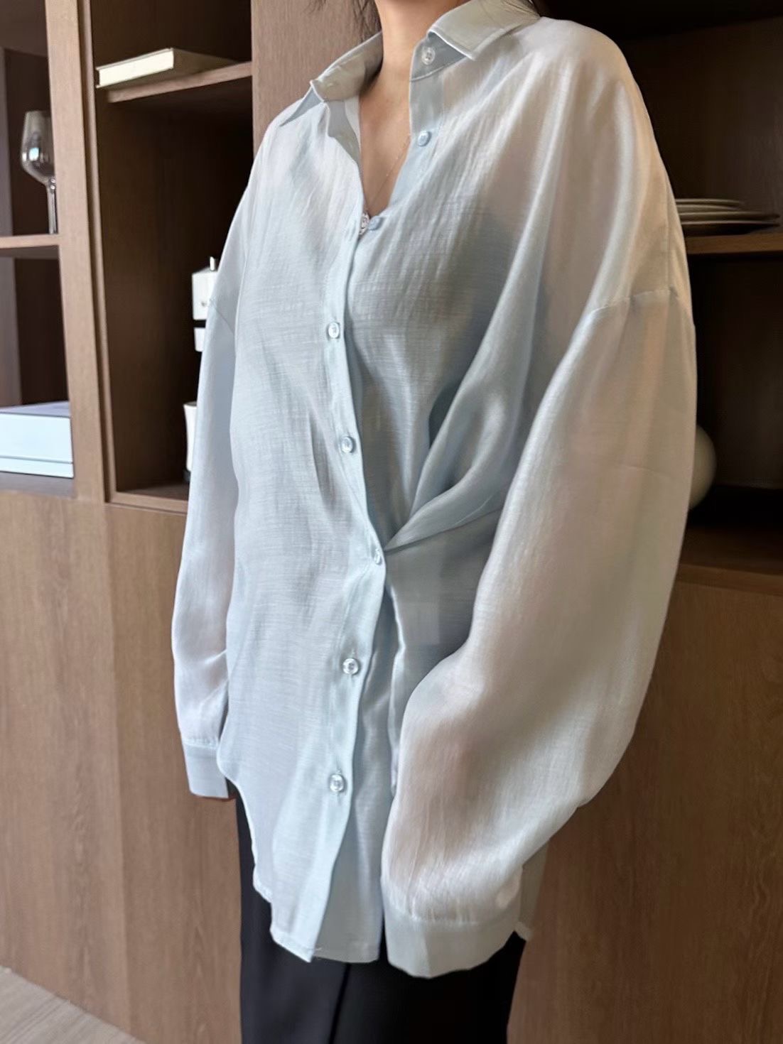 <突發開團．初春盛夏空氣感防曬冷氣衣> 薄身透膚恤衫 RH0029