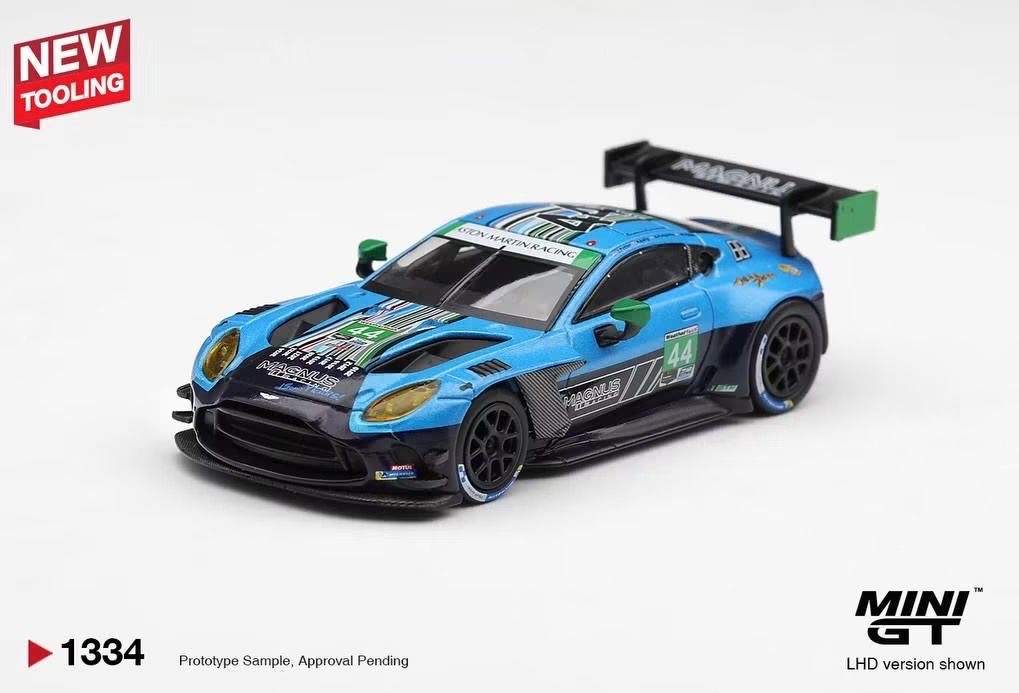 （預訂 Pre Order) Mini GT ( MGT01334-L ) Aston Martin Vantage GT3 Evo #44 Magnus Racing 2025 IMSA Daytona 24 Hrs