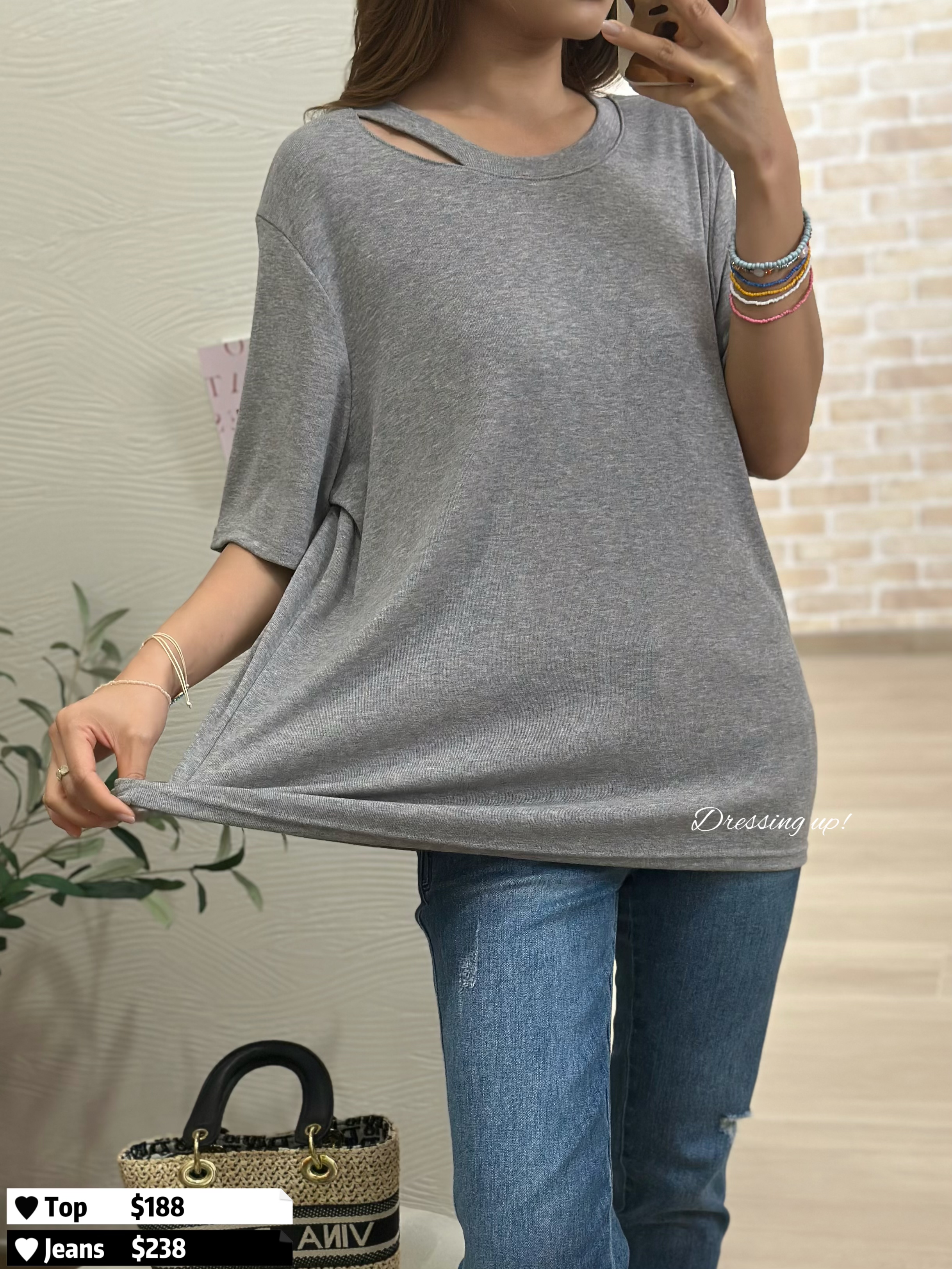  不經意心機｜鎖骨軟棉上衣