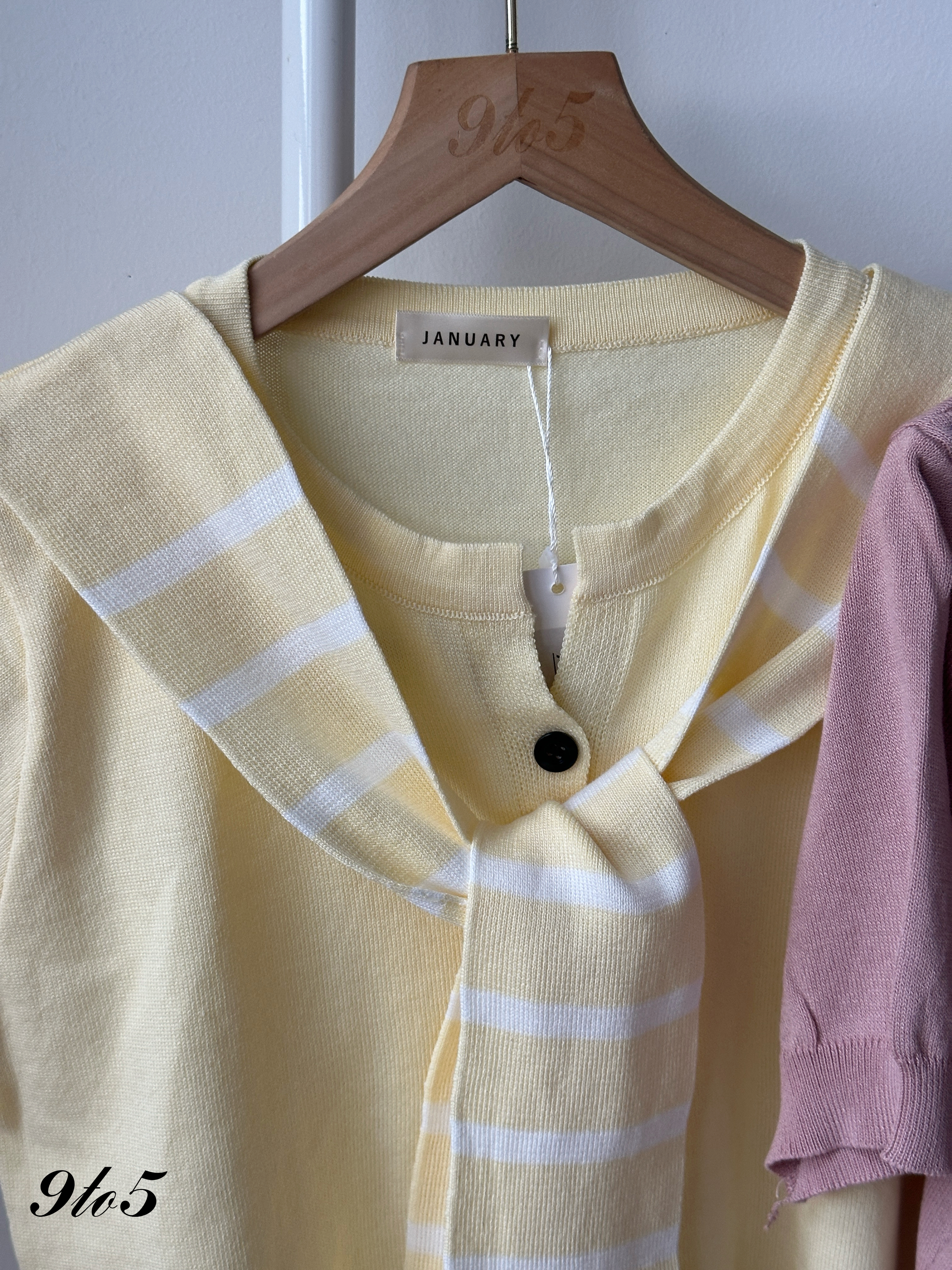 T4269 Sailor Collar Knit Top - 4 Colors 