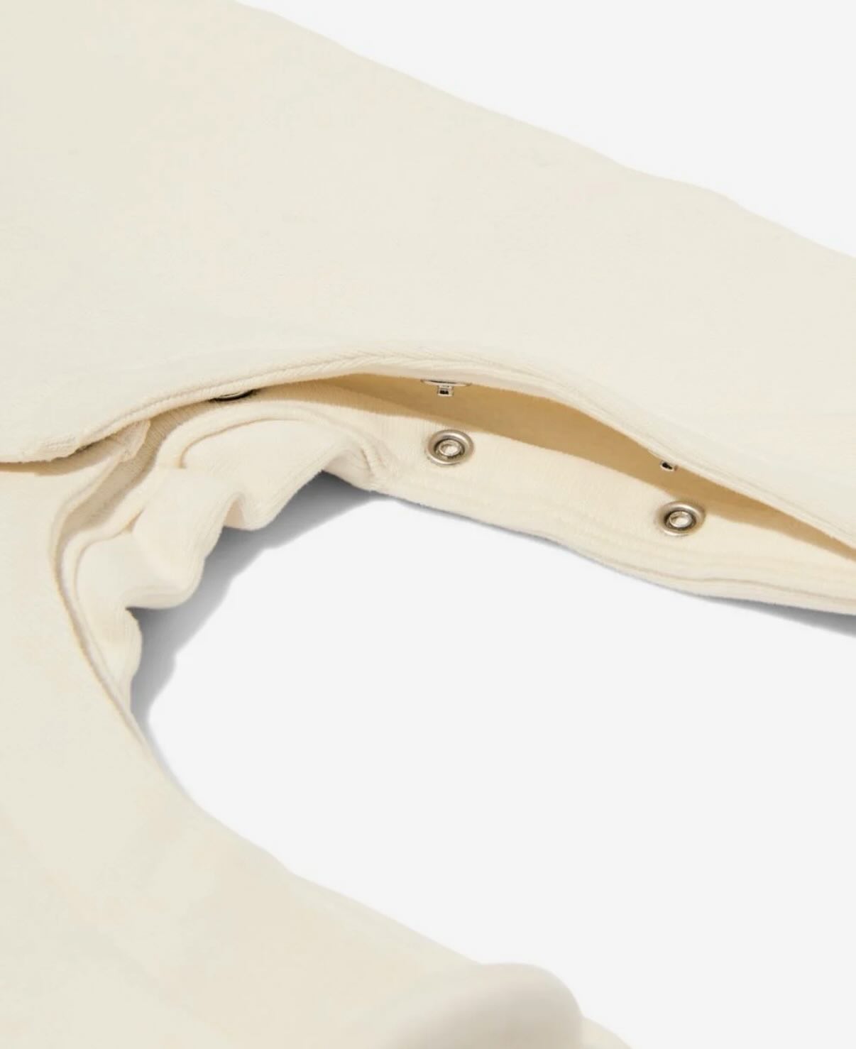 Miffy newborn baby long sleeves wrap around jumpsuit (ecru)