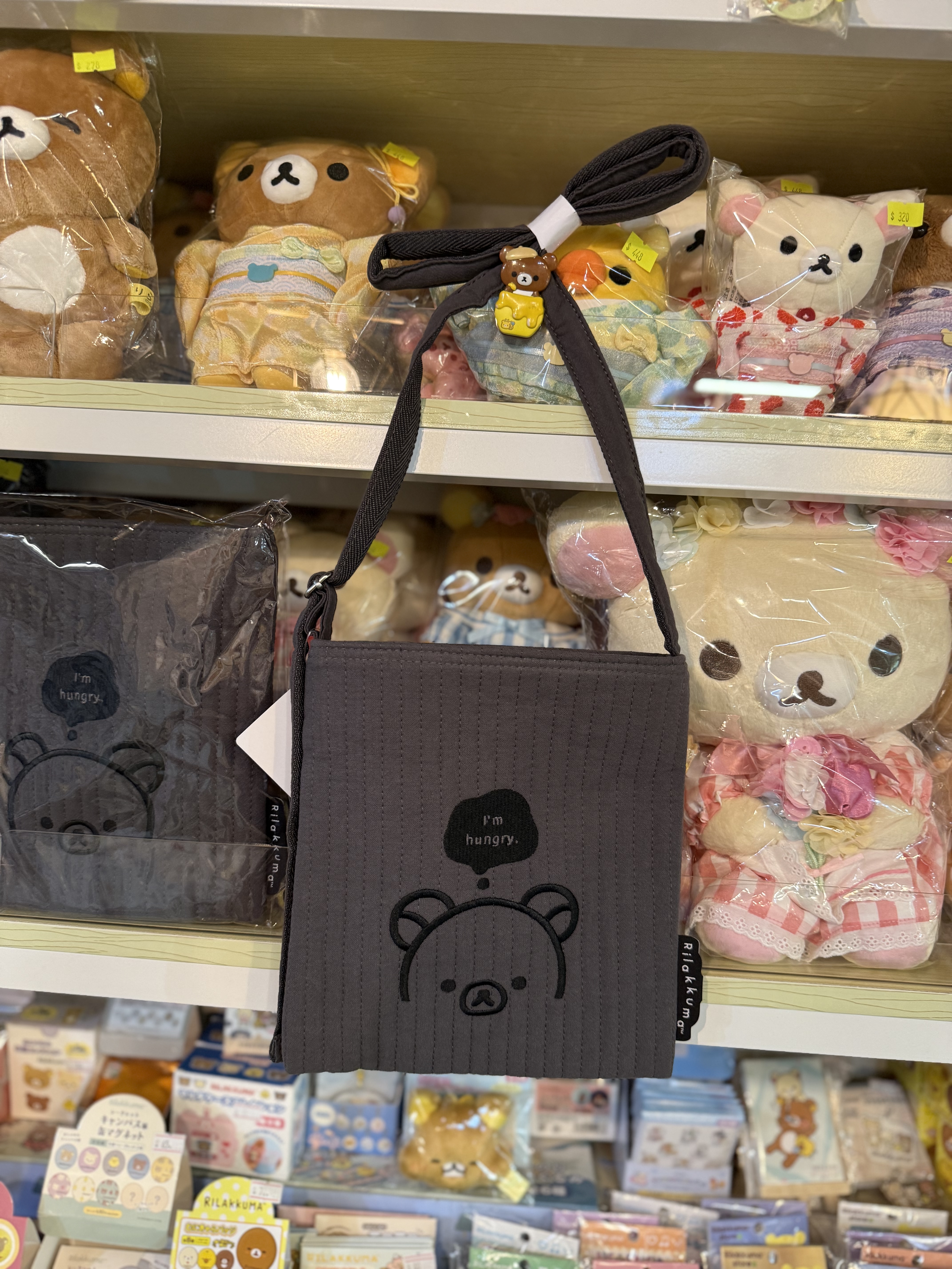 《現貨》全新Rilakkuma黑白造型斜孭袋