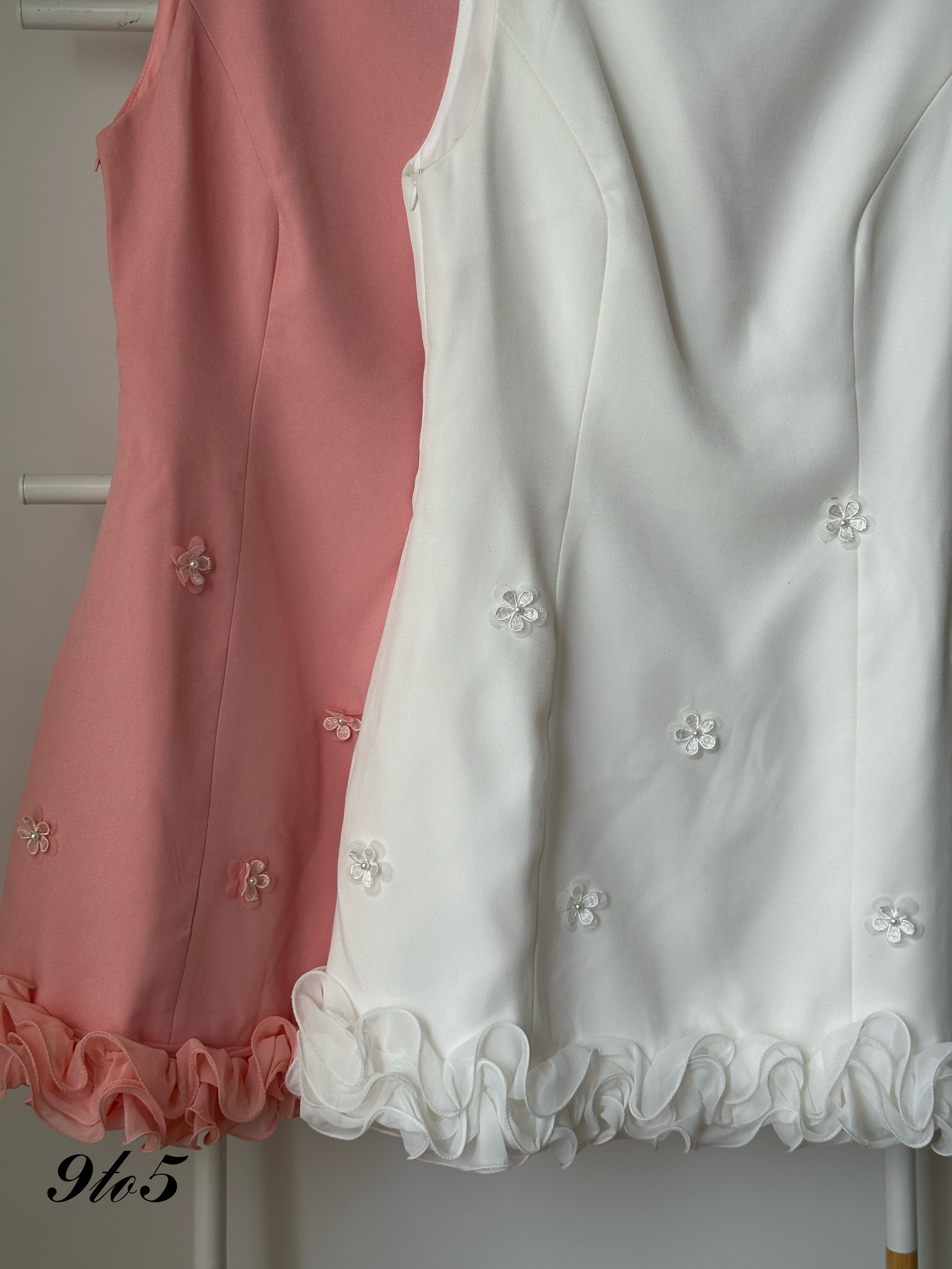 D2326 Sleeveless Floral Dress - 3 Colors