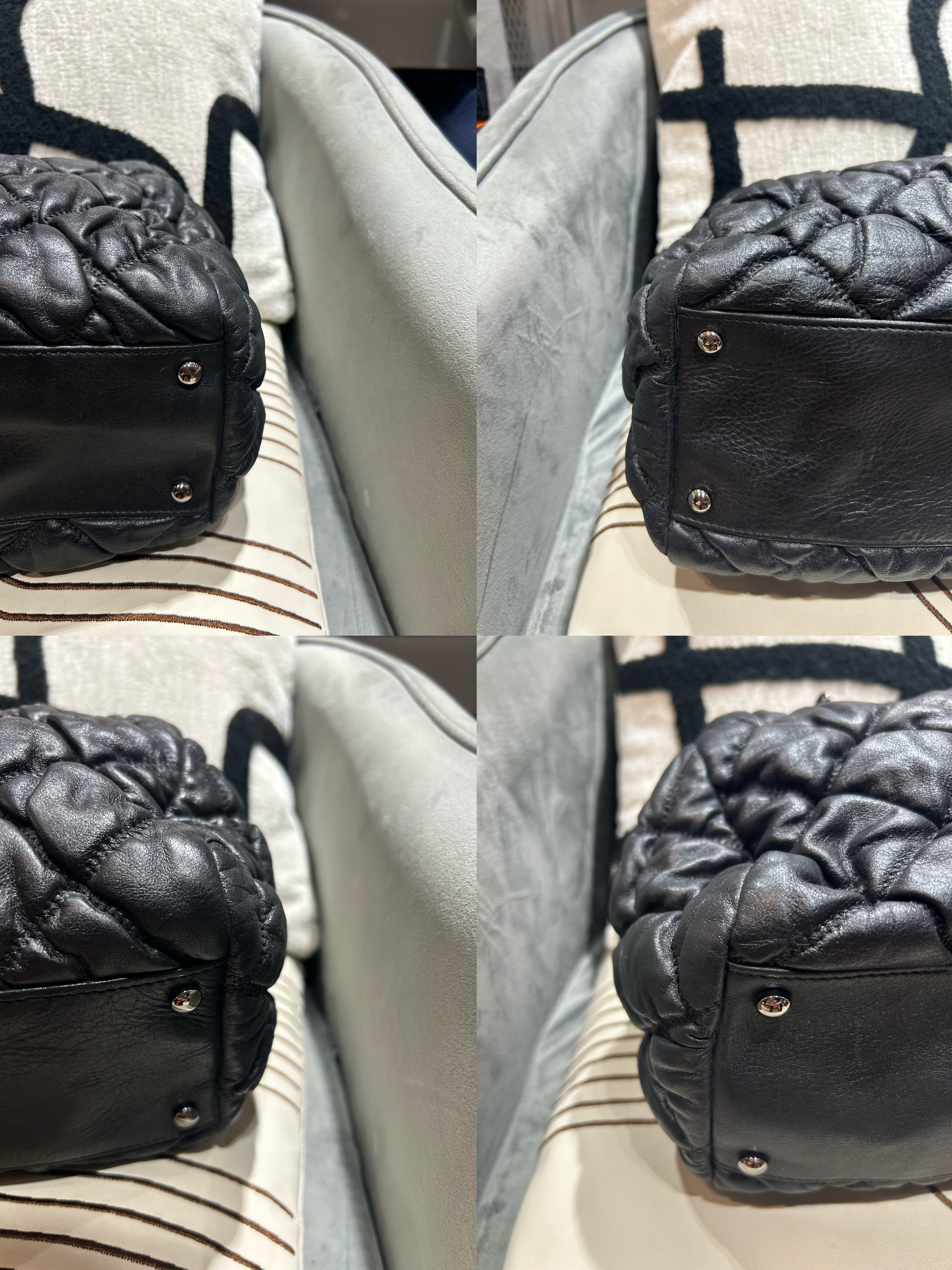 Chanel Calfskin Bubble Shoulder Bag Black 100%Authentic, 90%New ☑️12Card☑️Dust bag