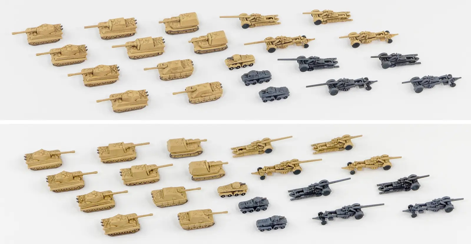 1/700 WWIl German Military Vehicle Set 3 (Includes One Metal Super-heavy tank Maus & One E-100)