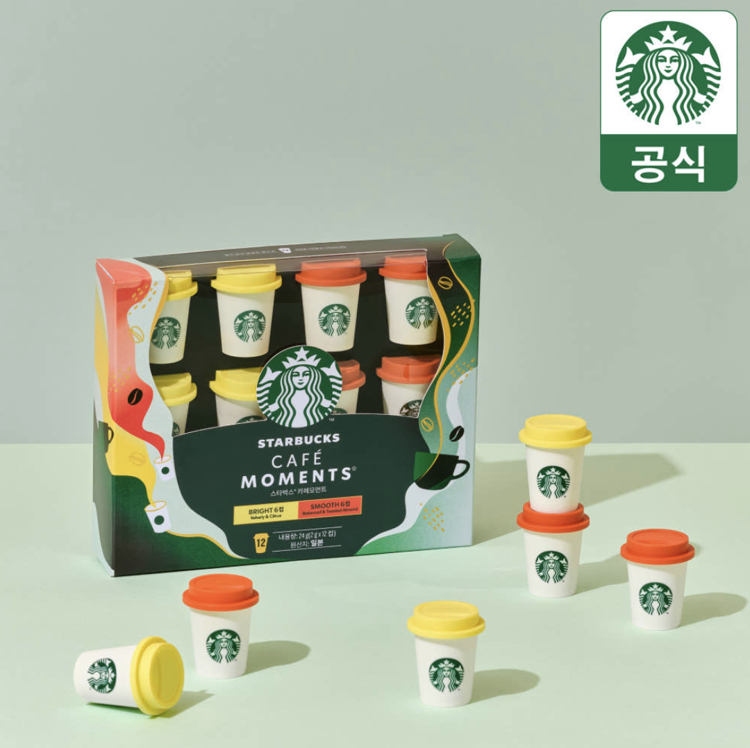 韓國 Starbucks 星巴克 即沖咖啡 迷你杯禮盒 12個/盒｜Starbucks Cafe Moments