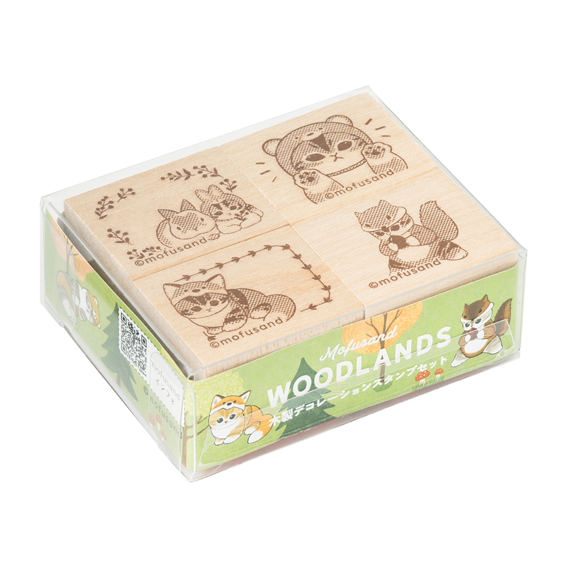 🎀【預訂】Mofusand Woodlands 木質印章