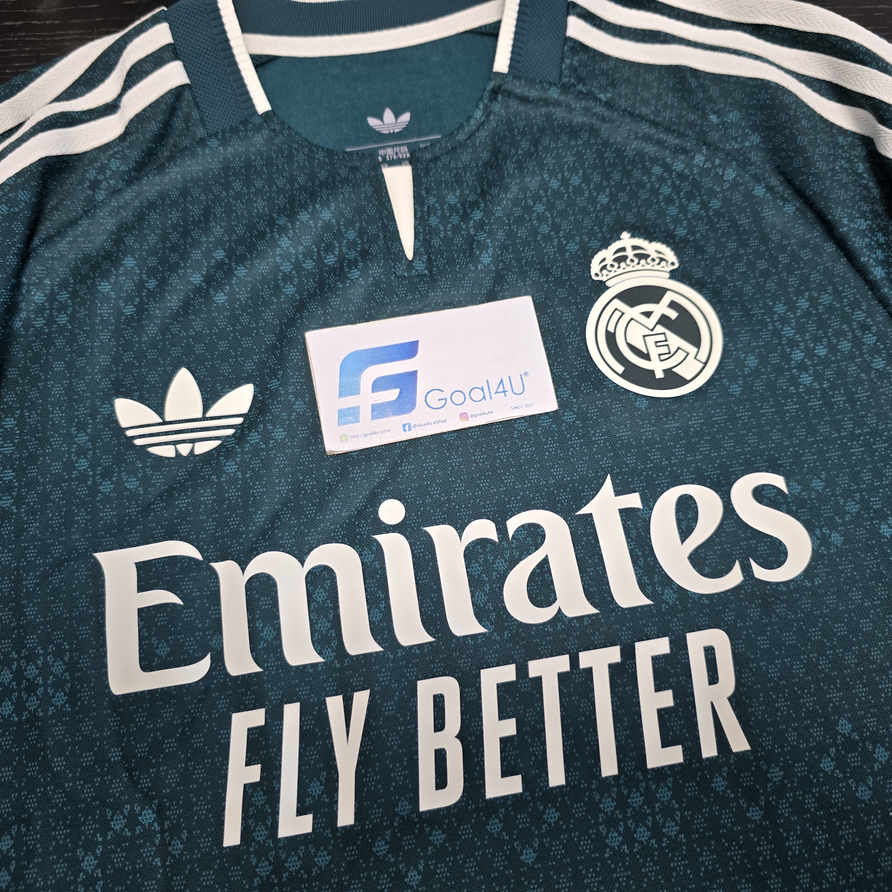 💚典雅的暗綠色調 Adidas Real Madrid 皇家馬德里 2026-27 作客球員版球衣 (可加印字章) JZ7219