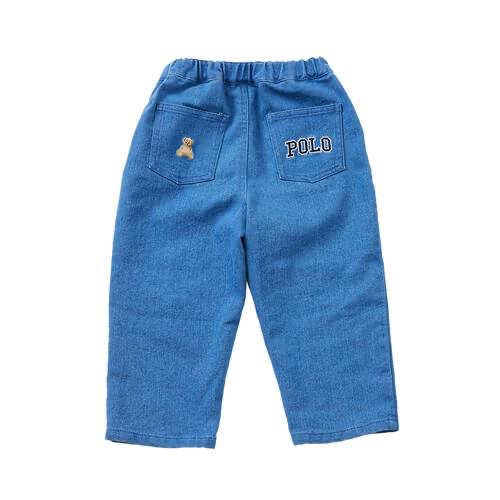 🇯🇵預訂 日本直送🇯🇵Polo Baby標誌小熊刺繡斜紋布牛仔褲
