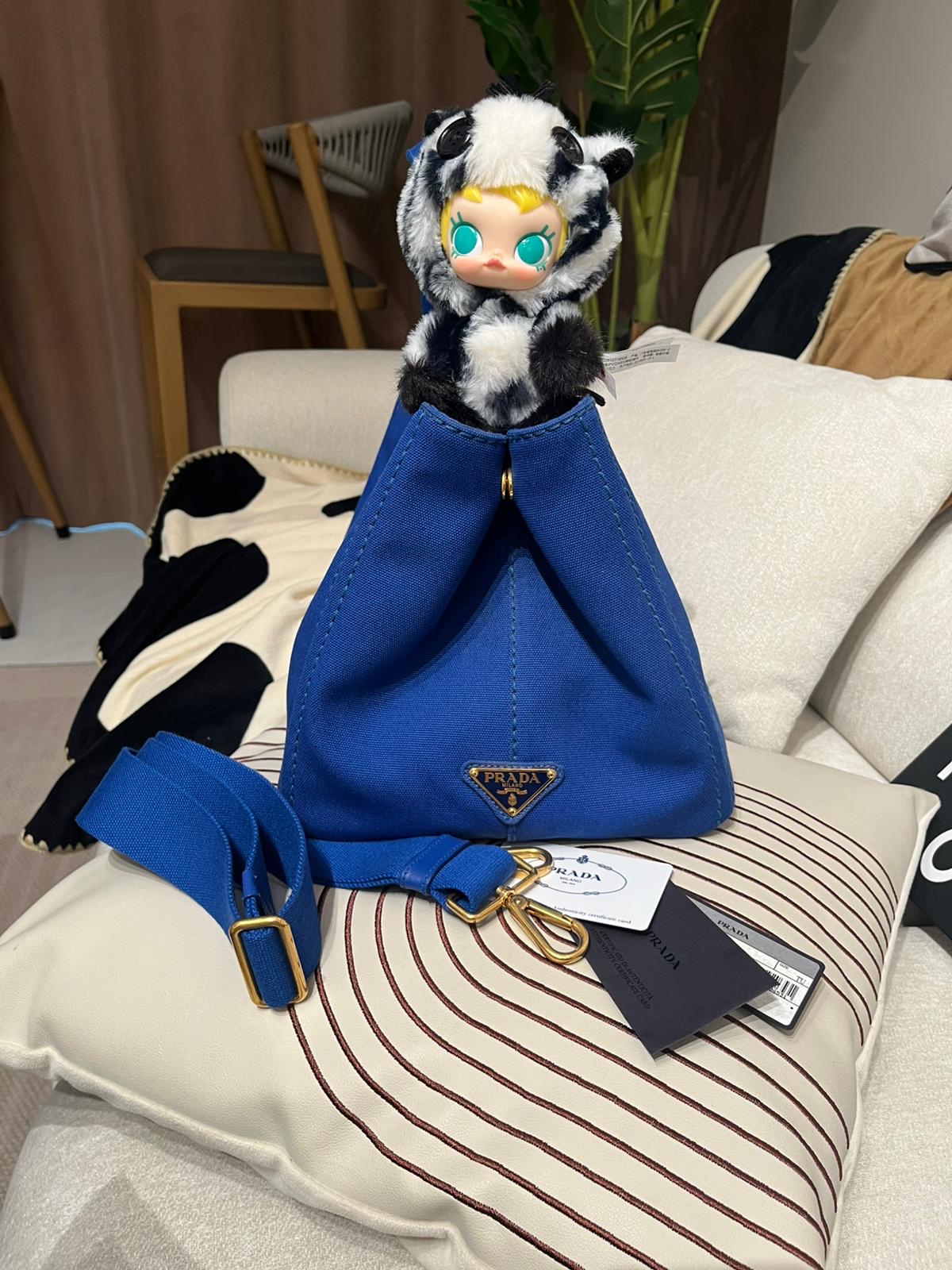 Prada canvas 2way bag BN2642 100%Authentic,98%new