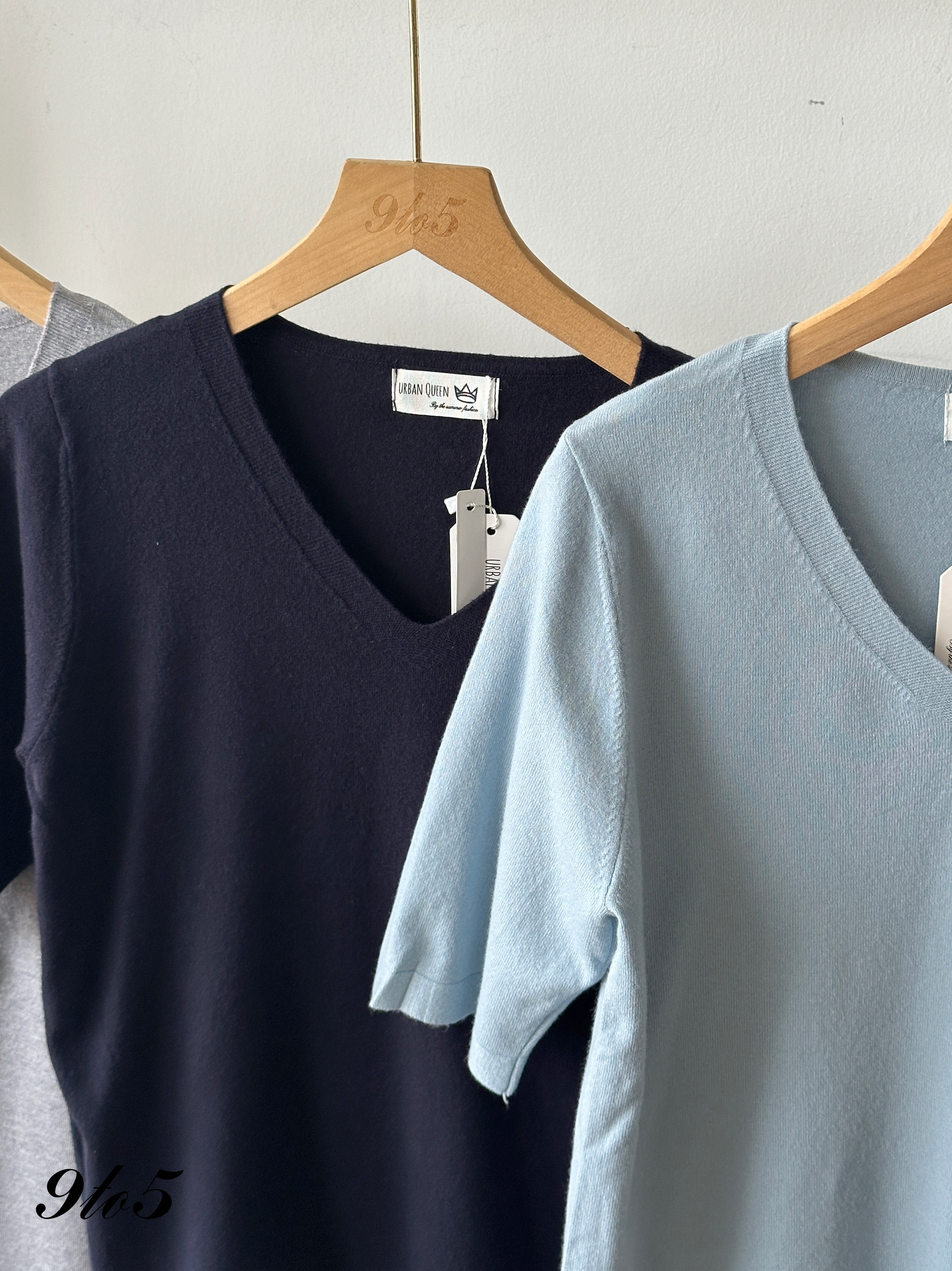 T4253 V Neck Knit Top - 5 Colors 
