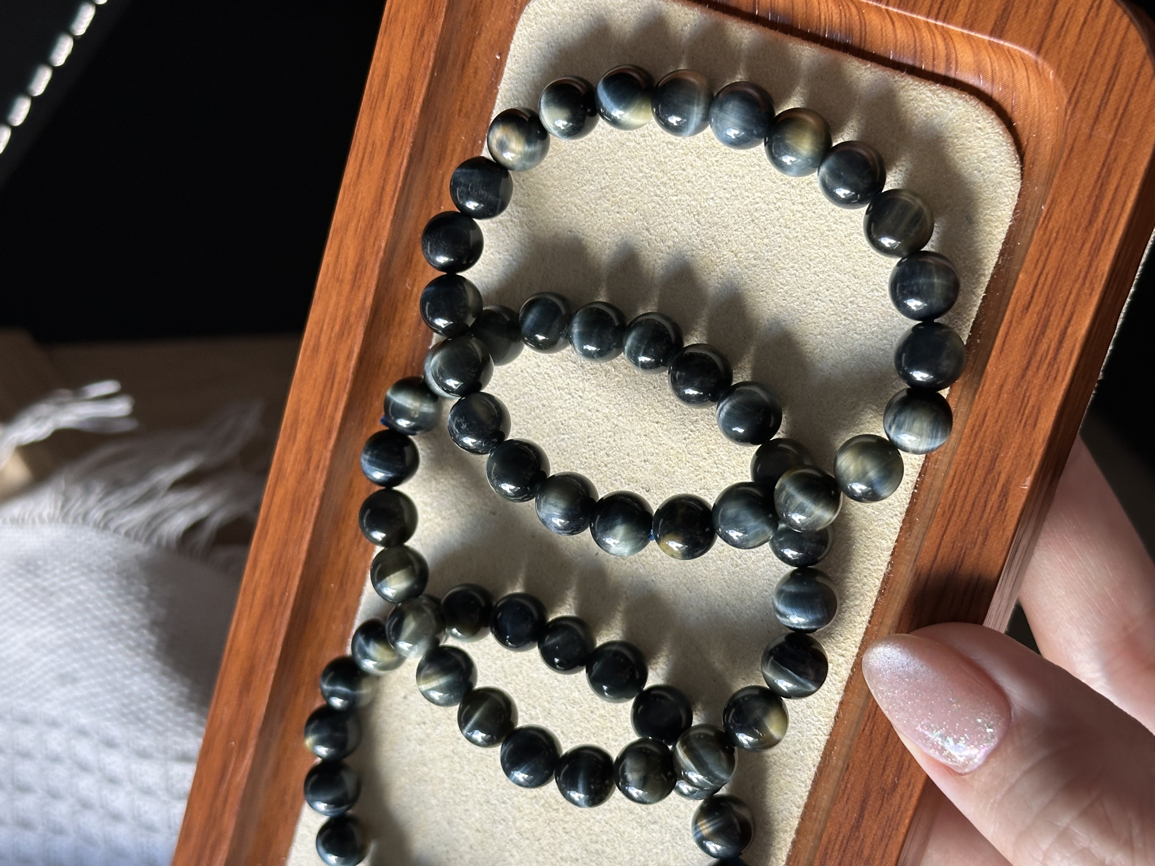 梦幻蓝虎眼 ｜ Dreamy Blue Tiger‘s Eye 8m+ 