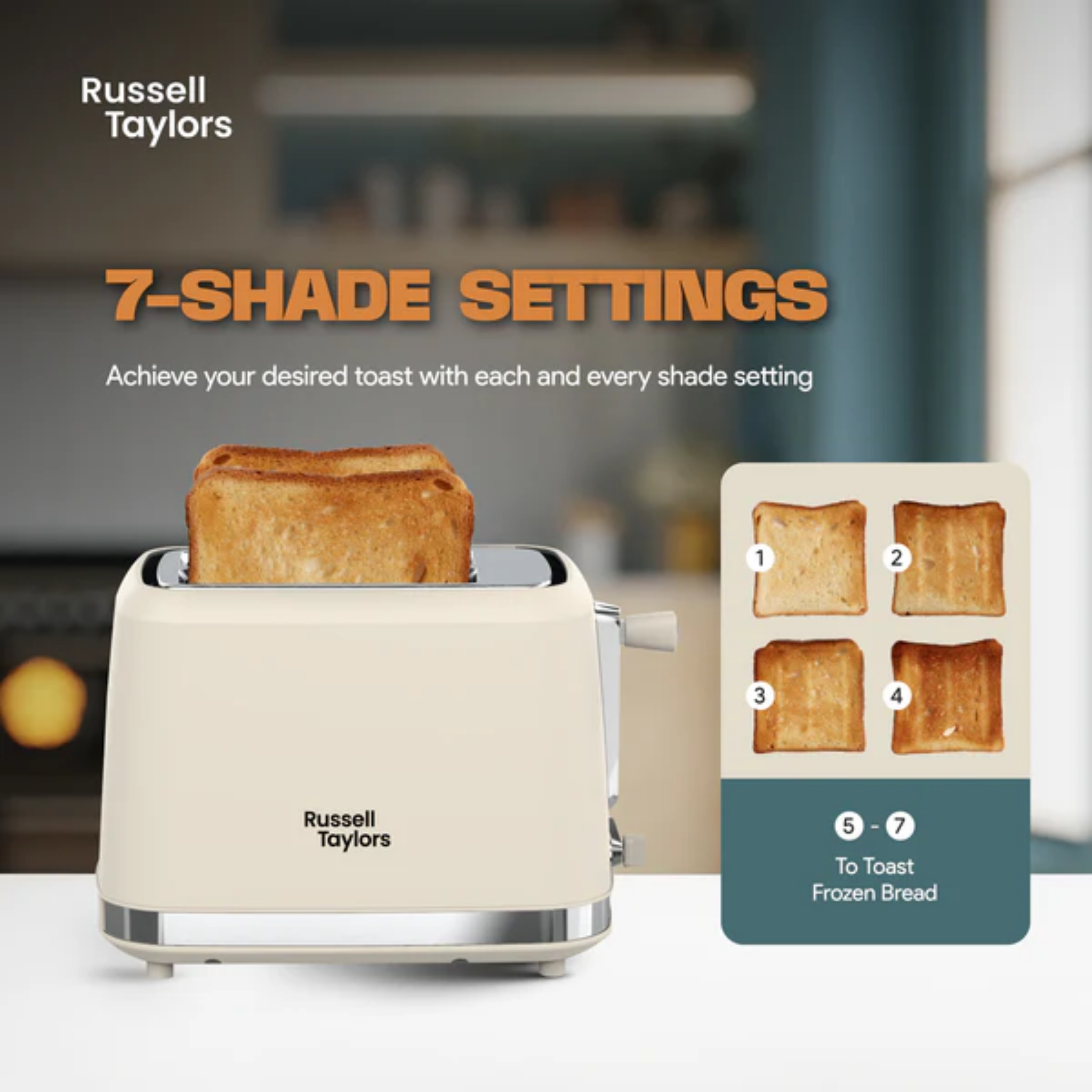 Russell Taylors 925W Retro Toaster (RT-10C)