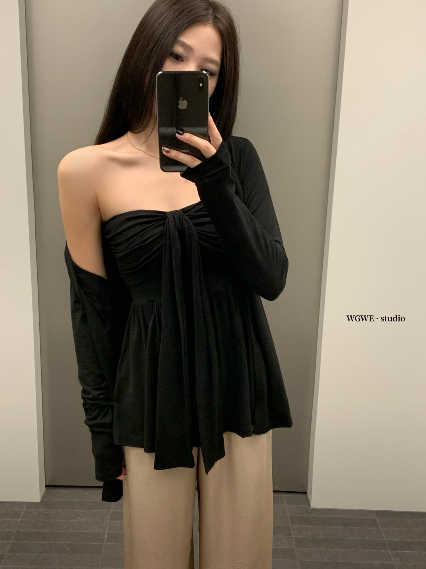 4526 Lunar Muse Knit Dress“月光缪斯针织开衫抹胸裙”