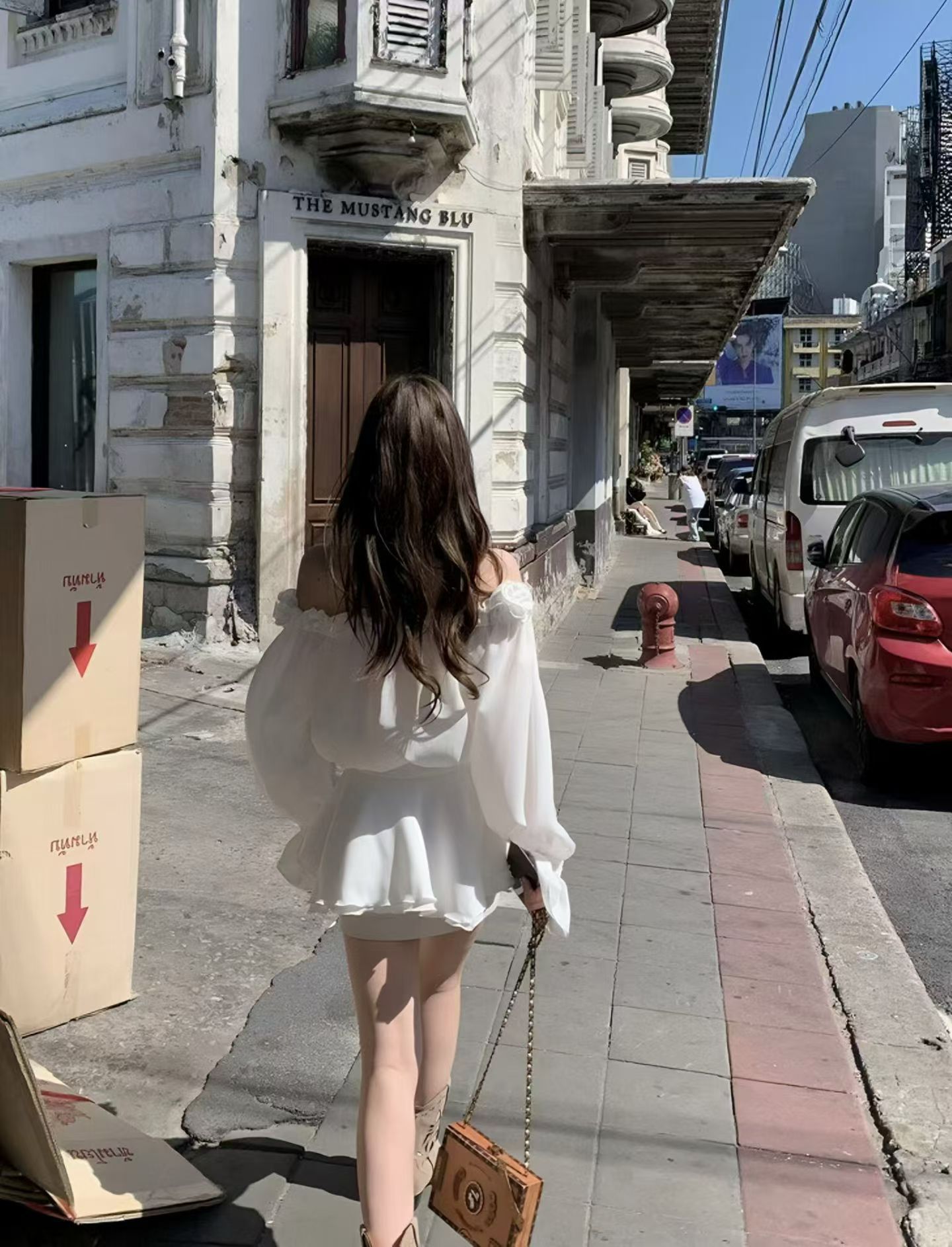 4555 Heiress Fairy Ruffle Co-ord "法式千金仙气荷叶边连身裙"