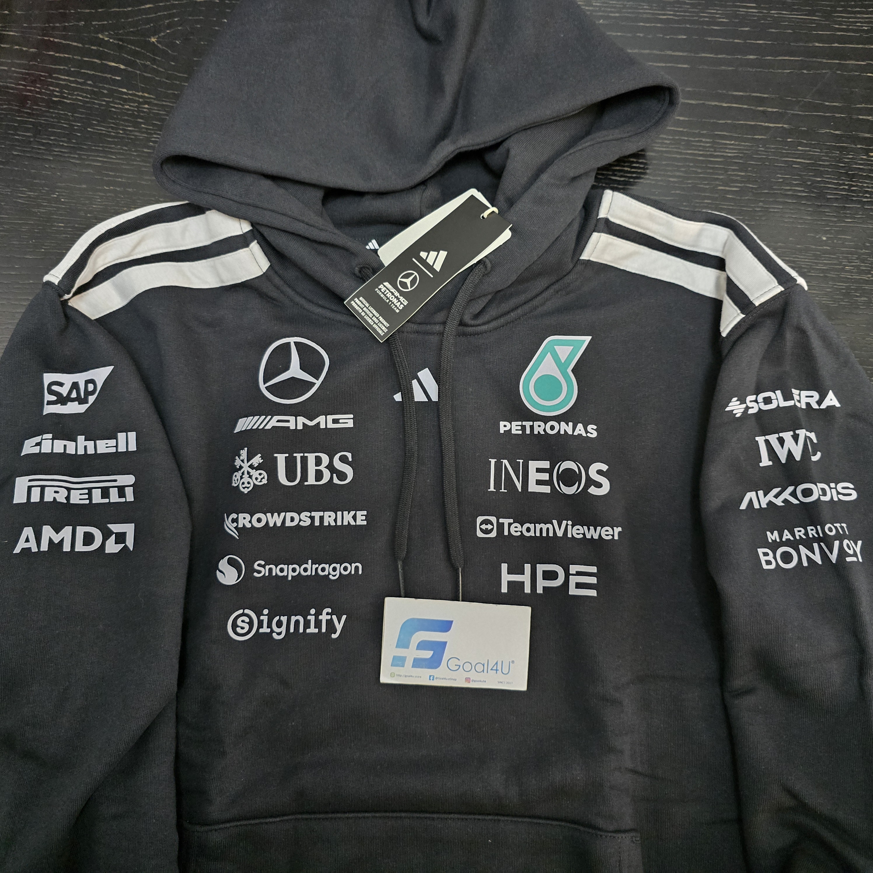 Adidas F1 Mercedes Benz 平治車隊 2026 官方車手連帽衛衣 KF0166