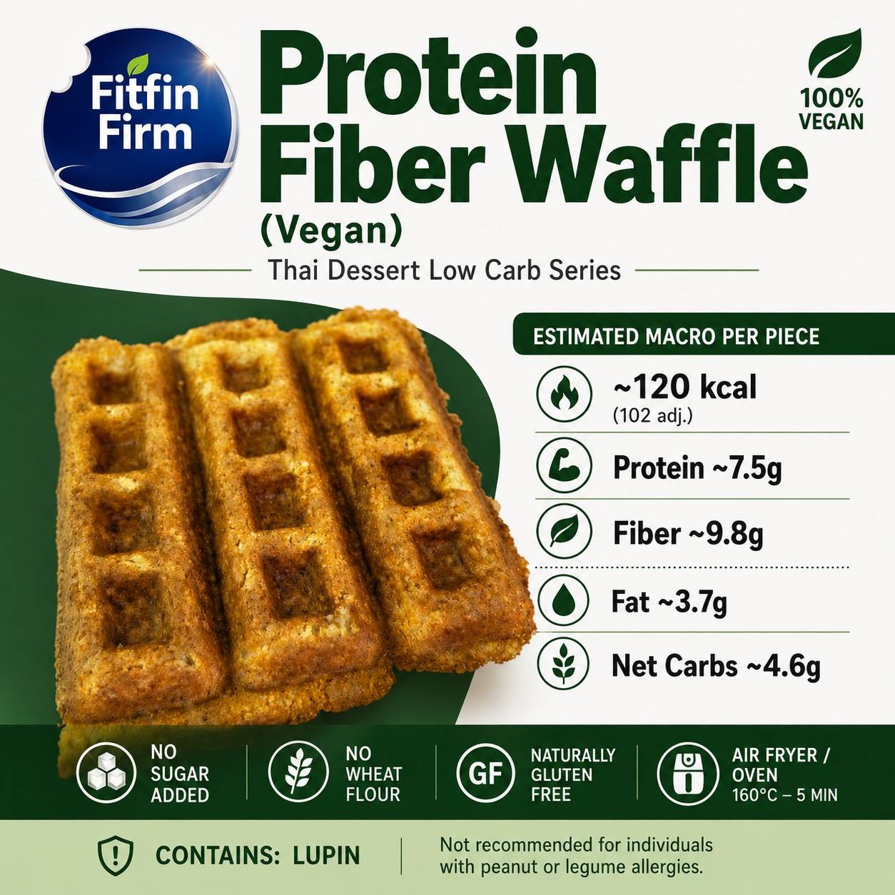 [FIN]Protein Fiber Waffle