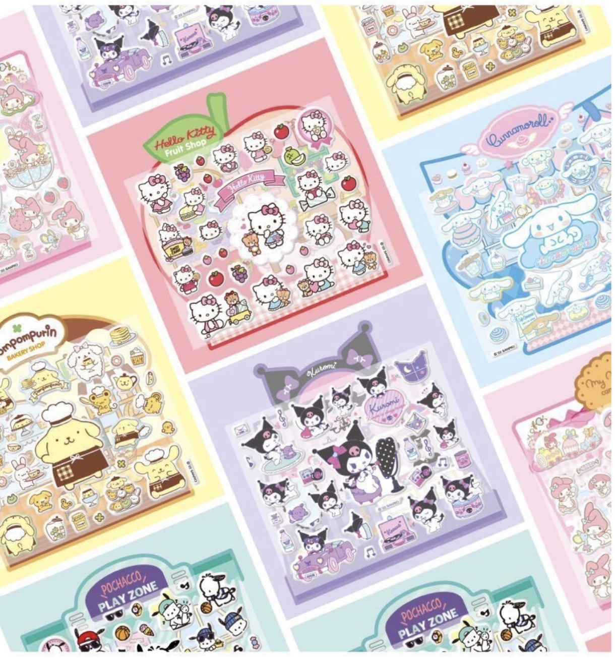 韓國🇰🇷 Sanrio 場景泡泡貼紙書