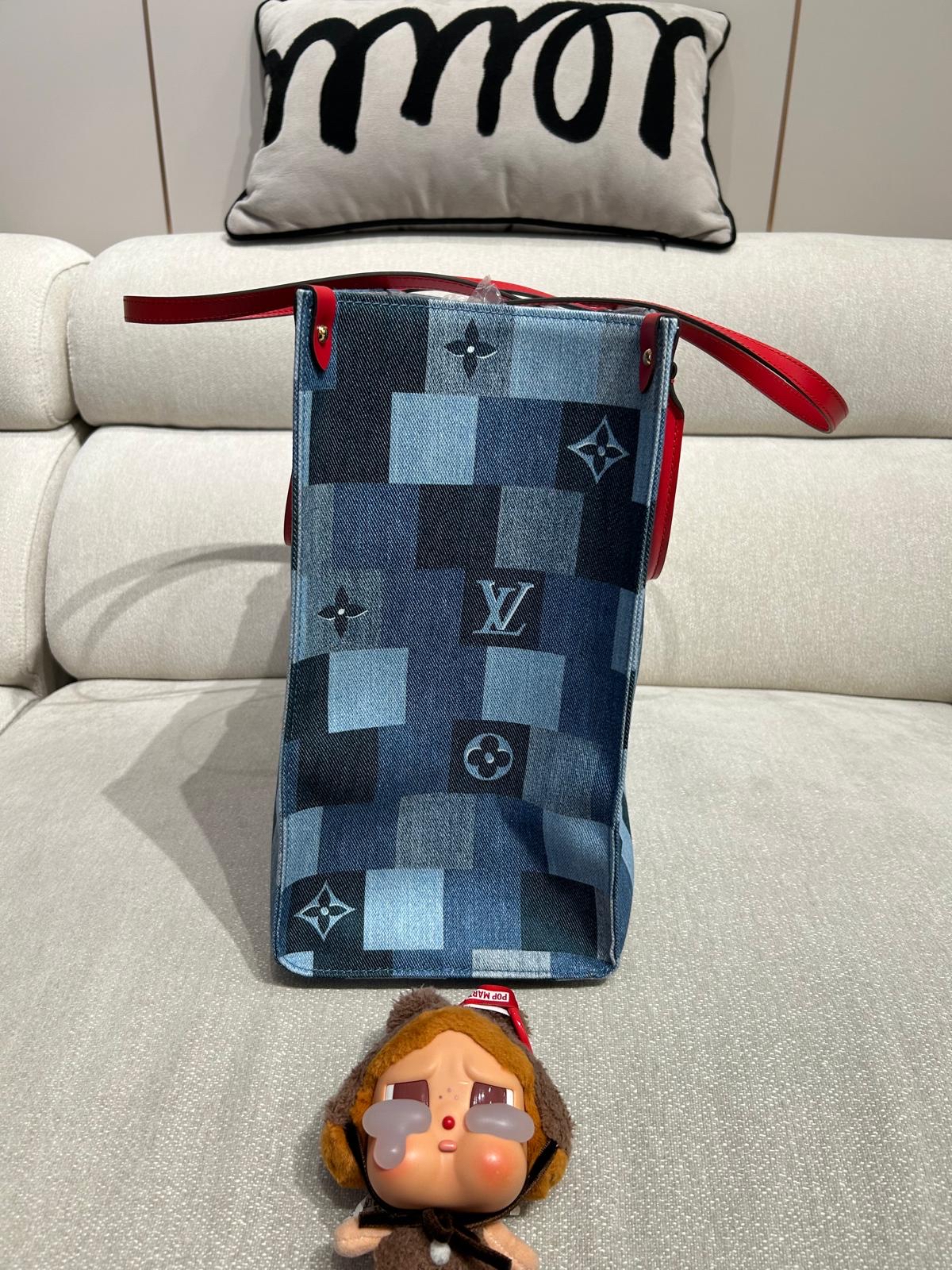 Lv on the go gm M44992 拼牛仔限量版 100%Authentic,99%new ✅dust bag