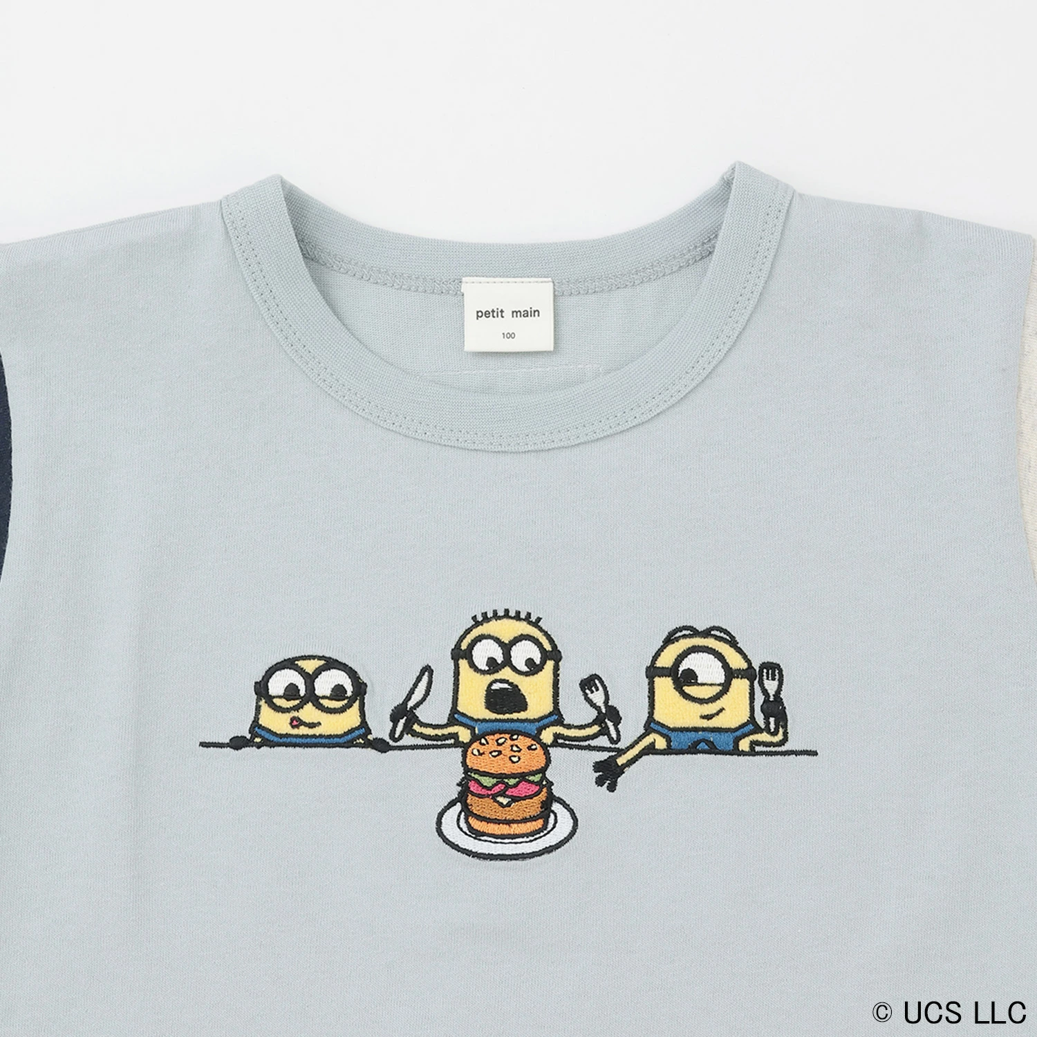 🆕【⭐訂購⭐】🌀🇯🇵 日本直送🌀#Minions 刺繡 布料拼接 短袖Tee [3款選] 🌀 [ELFA-0128]