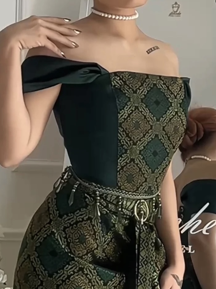 [PREORDER] Songket Corset and Pareo Set