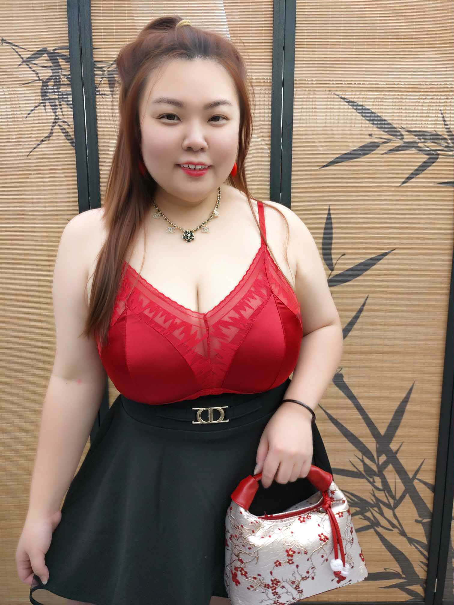 DDE17 999+ 拼透视网纱缎面性感内搭