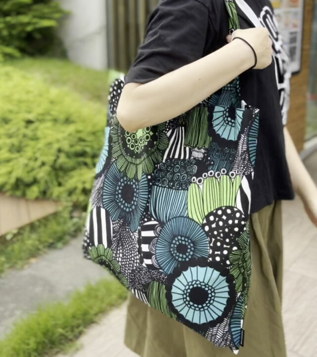 Marimekko Tote Bag Siirtolapuutarha圖案